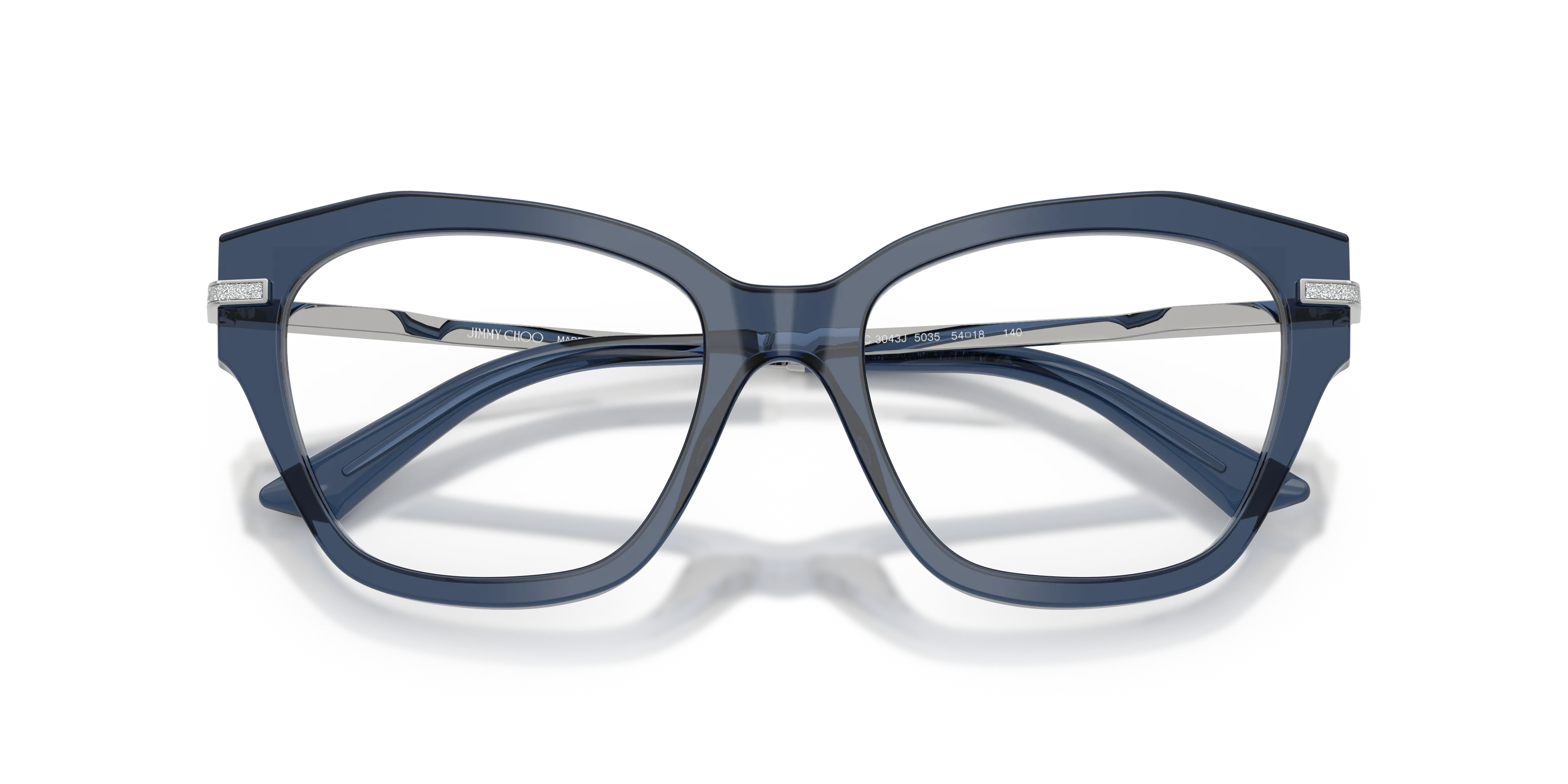 Jimmy Choo JC3043J 5035 Montature da vista Acetato Blu Cat Eye Normale - immagine 2