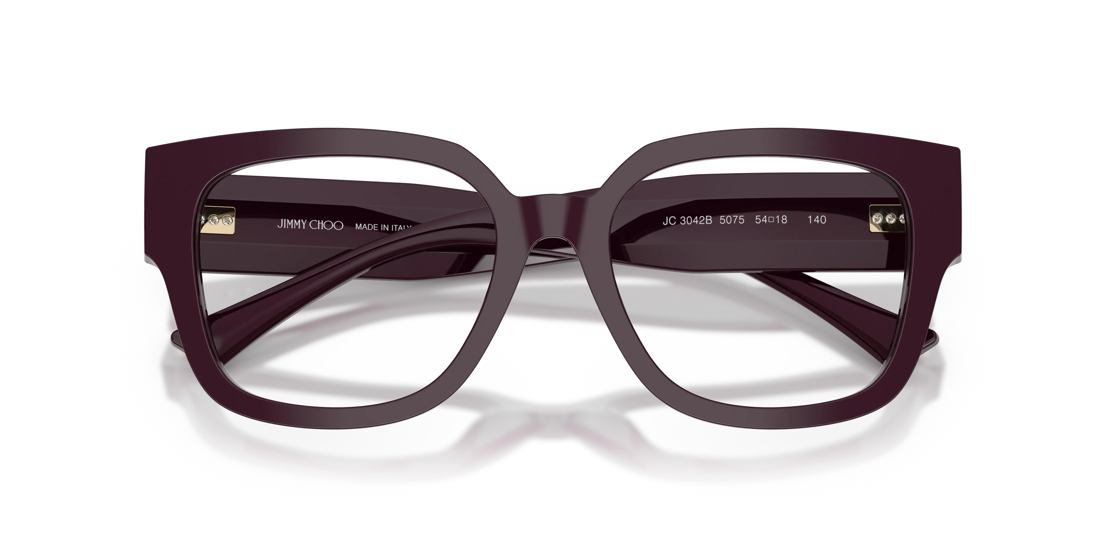 Jimmy Choo JC3042B 5075 Montature da vista Acetato Viola Squadrata Normale - immagine 2