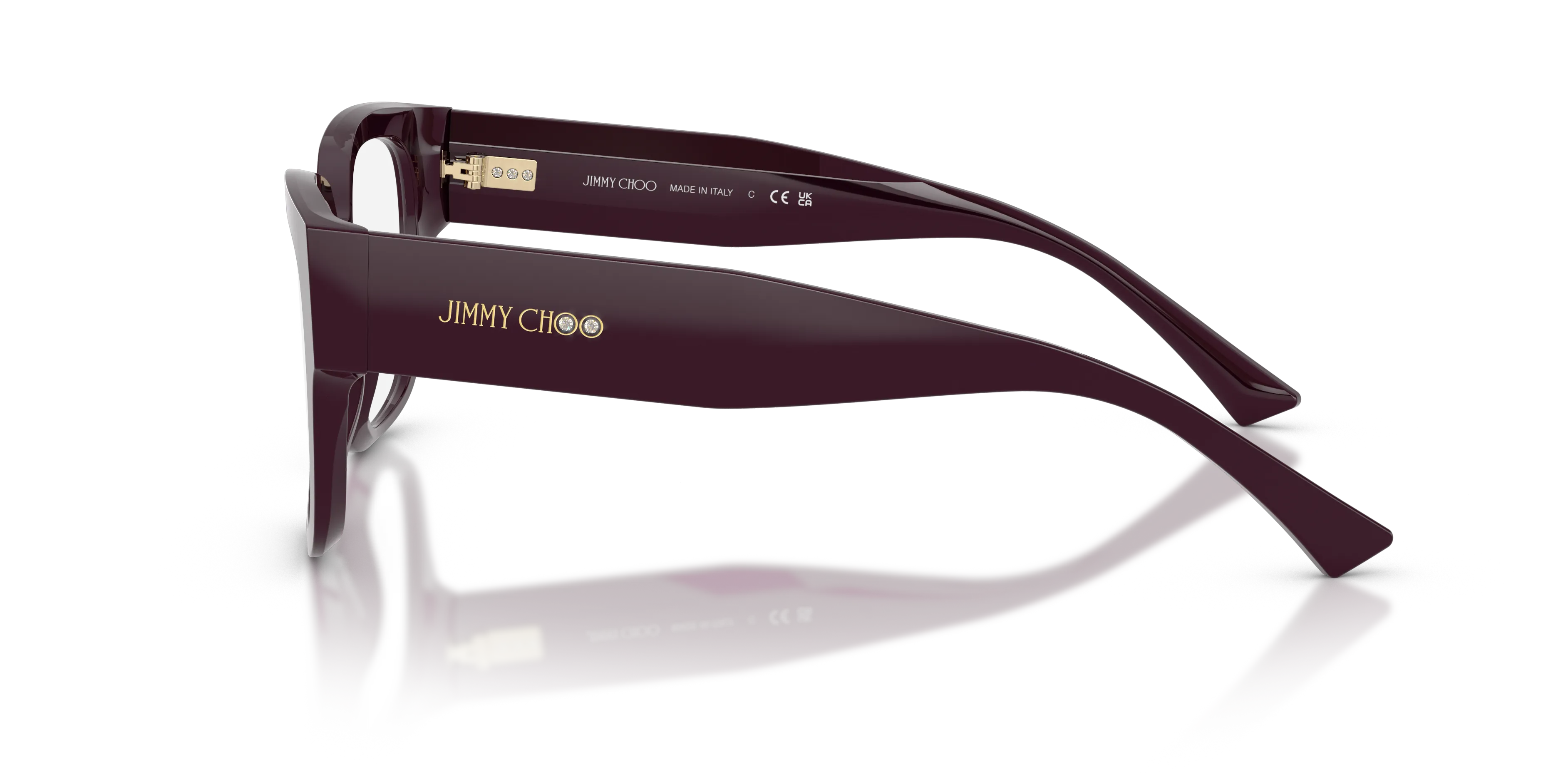 Jimmy Choo JC3042B 5075 Montature da vista Acetato Viola Squadrata Normale - immagine 4