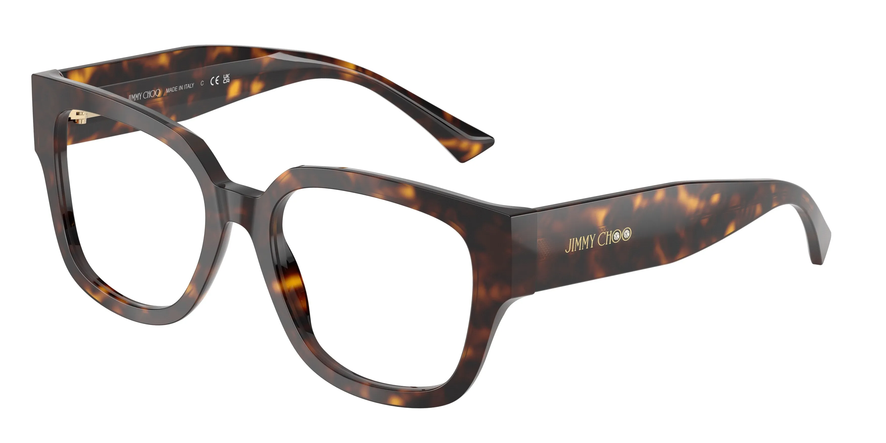 Jimmy Choo JC3042B 5002 Montature da vista Acetato Tartaruga Squadrata Normale - immagine 1