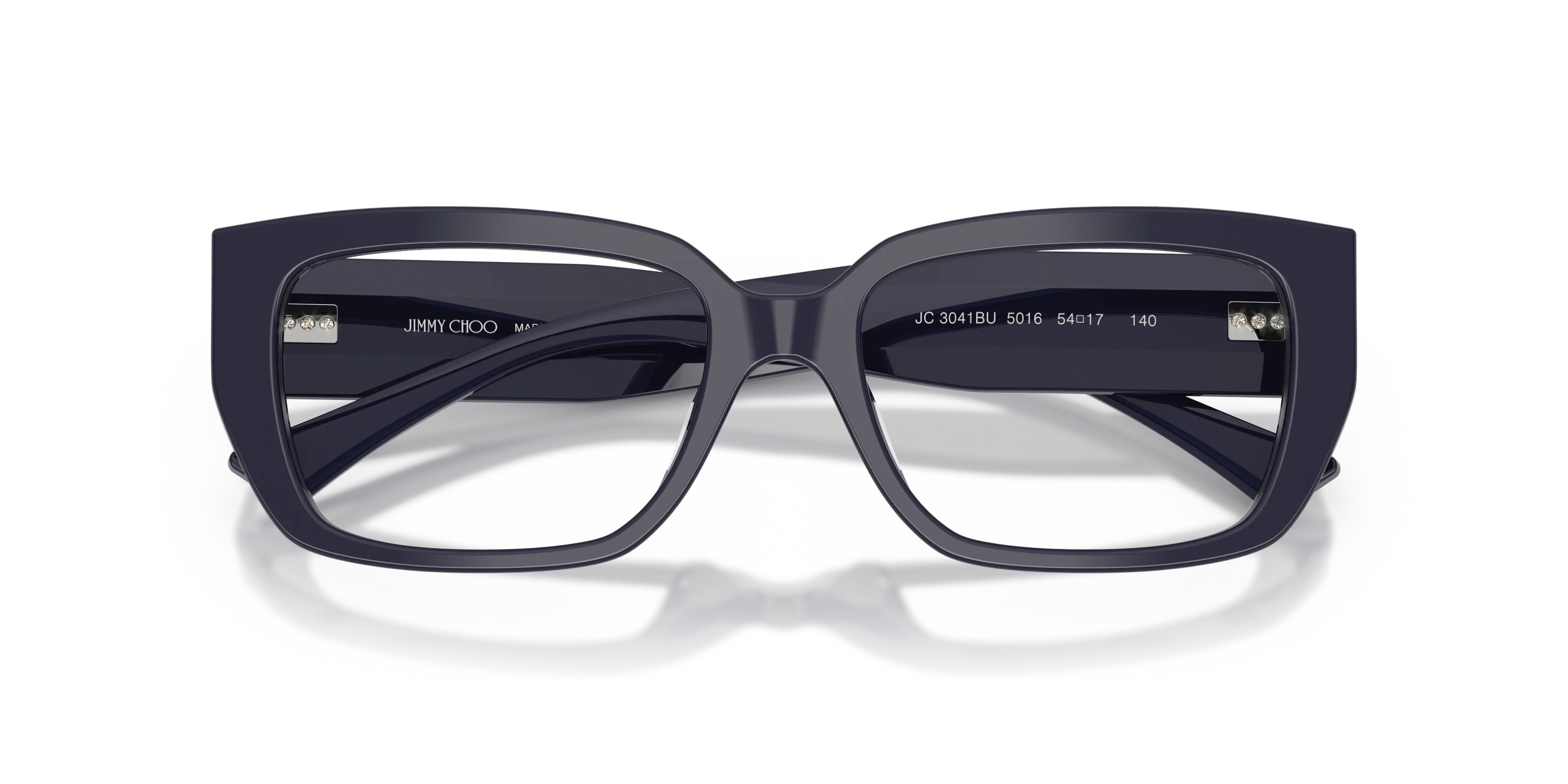Jimmy Choo JC3041BU 5016 Montature da vista Acetato Blu Pillow Normale - immagine 2