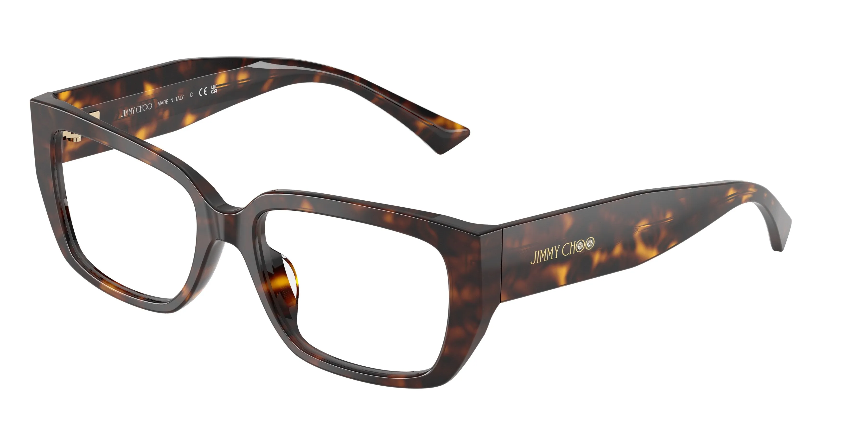 Jimmy Choo JC3041BU 5002 Montature da vista Acetato Tartaruga Pillow Normale - immagine 1