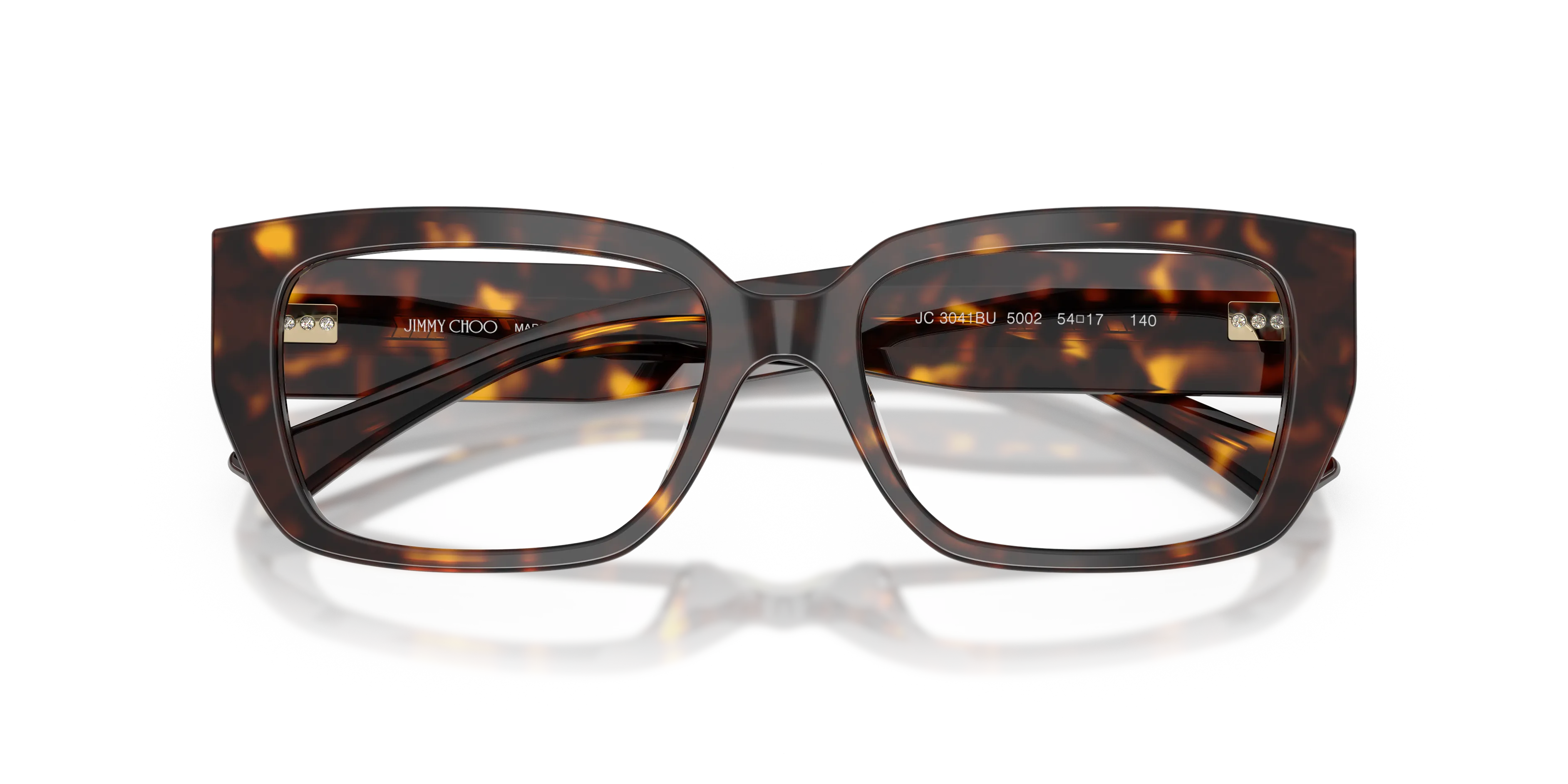 Jimmy Choo JC3041BU 5002 Montature da vista Acetato Tartaruga Pillow Normale - immagine 2