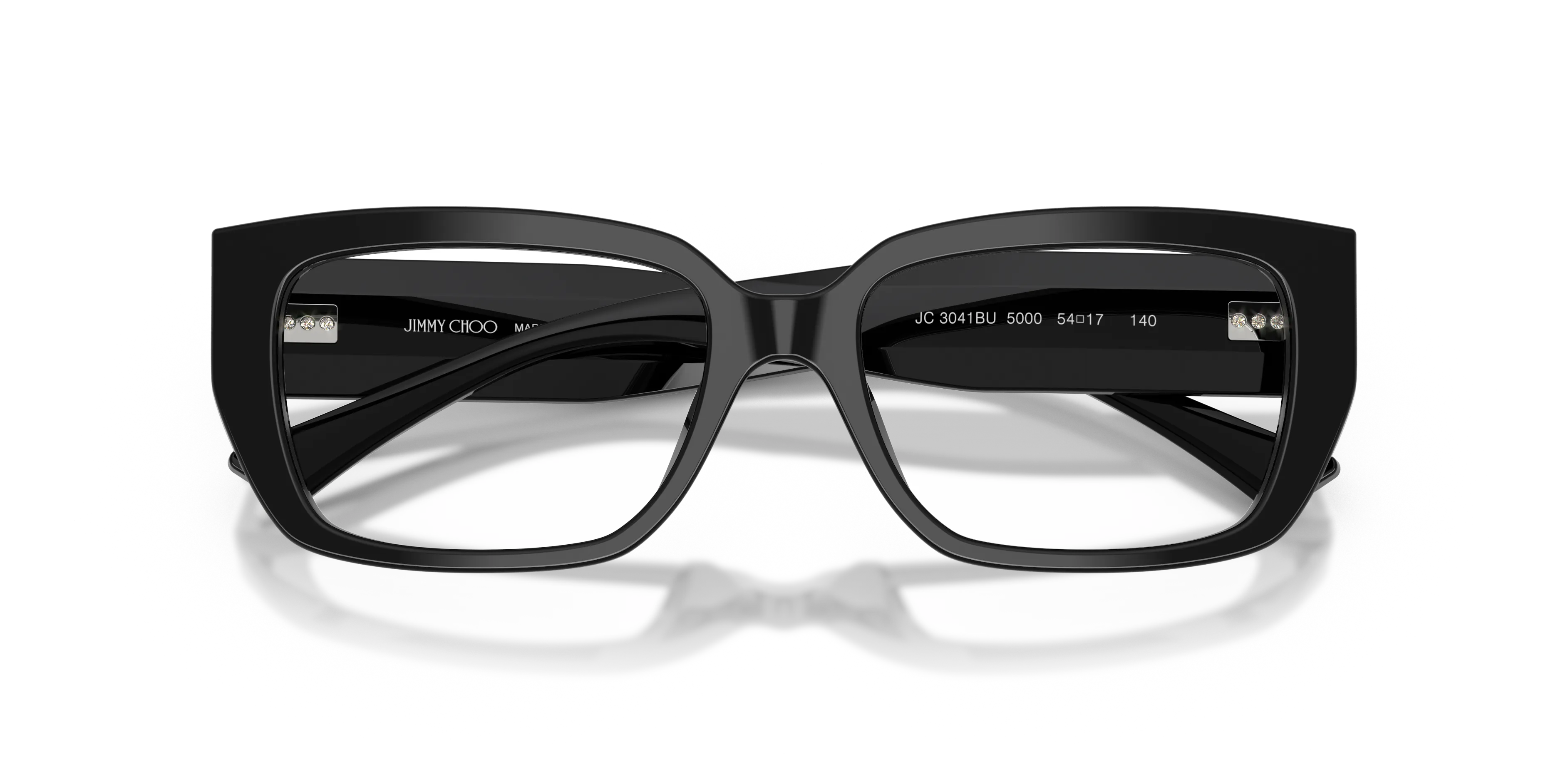 Jimmy Choo JC3041BU 5000 Montature da vista Acetato Nero Pillow Normale - immagine 2