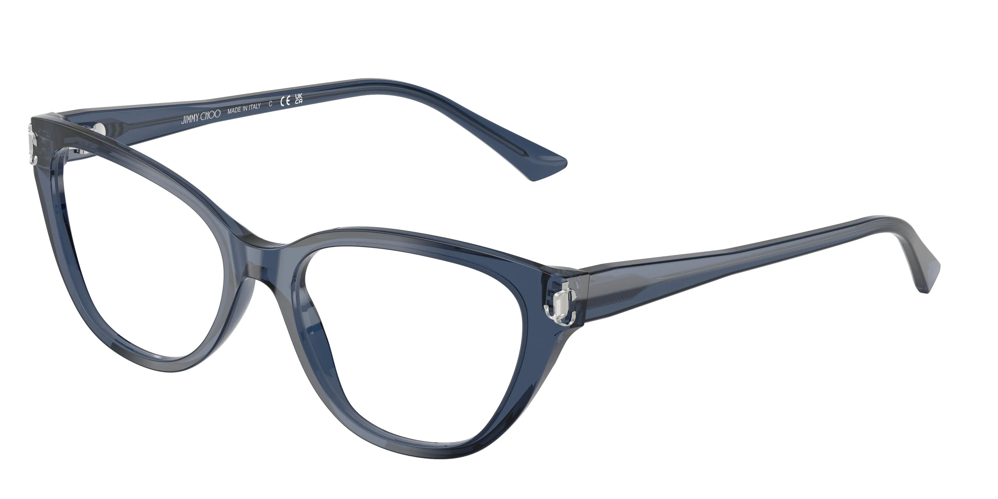 Jimmy Choo JC3011 5035 Montature da vista Acetato Blu Cat Eye Normale - immagine 1