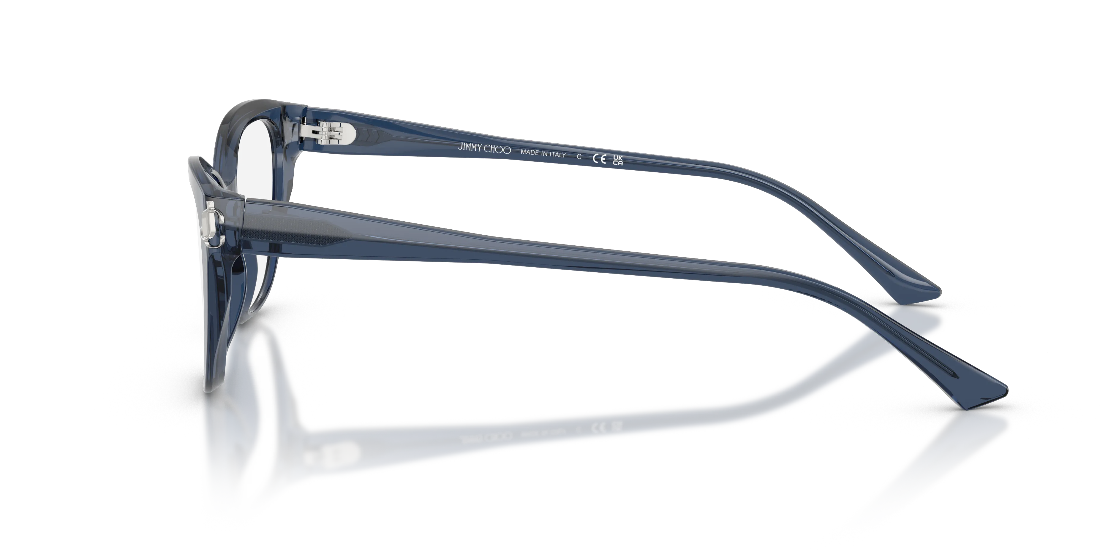 Jimmy Choo JC3011 5035 Montature da vista Acetato Blu Cat Eye Normale - immagine 4