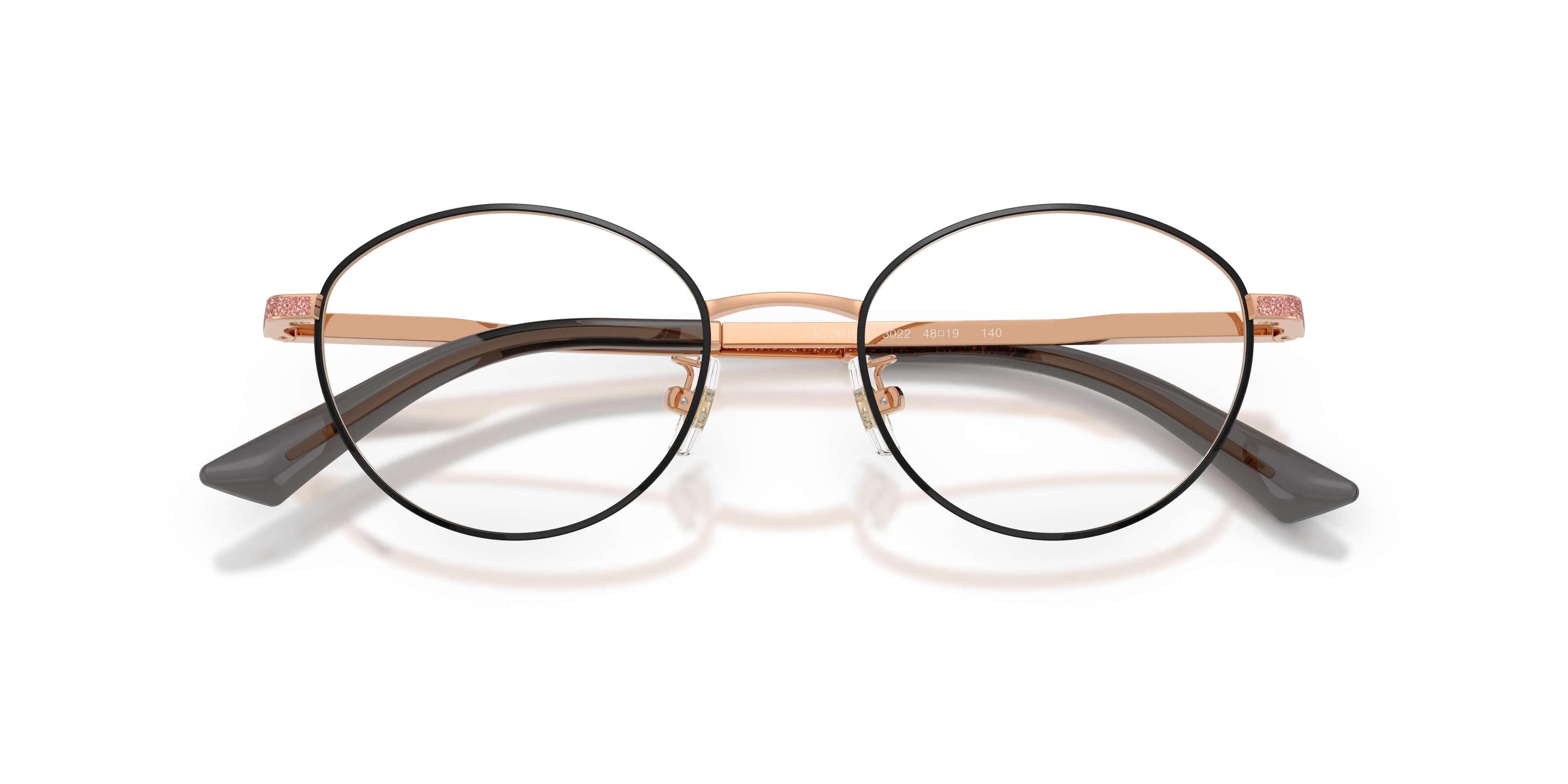 Jimmy Choo JC2018JD 3022 Montature da vista Metallo Rosa Rotonda Normale - immagine 2