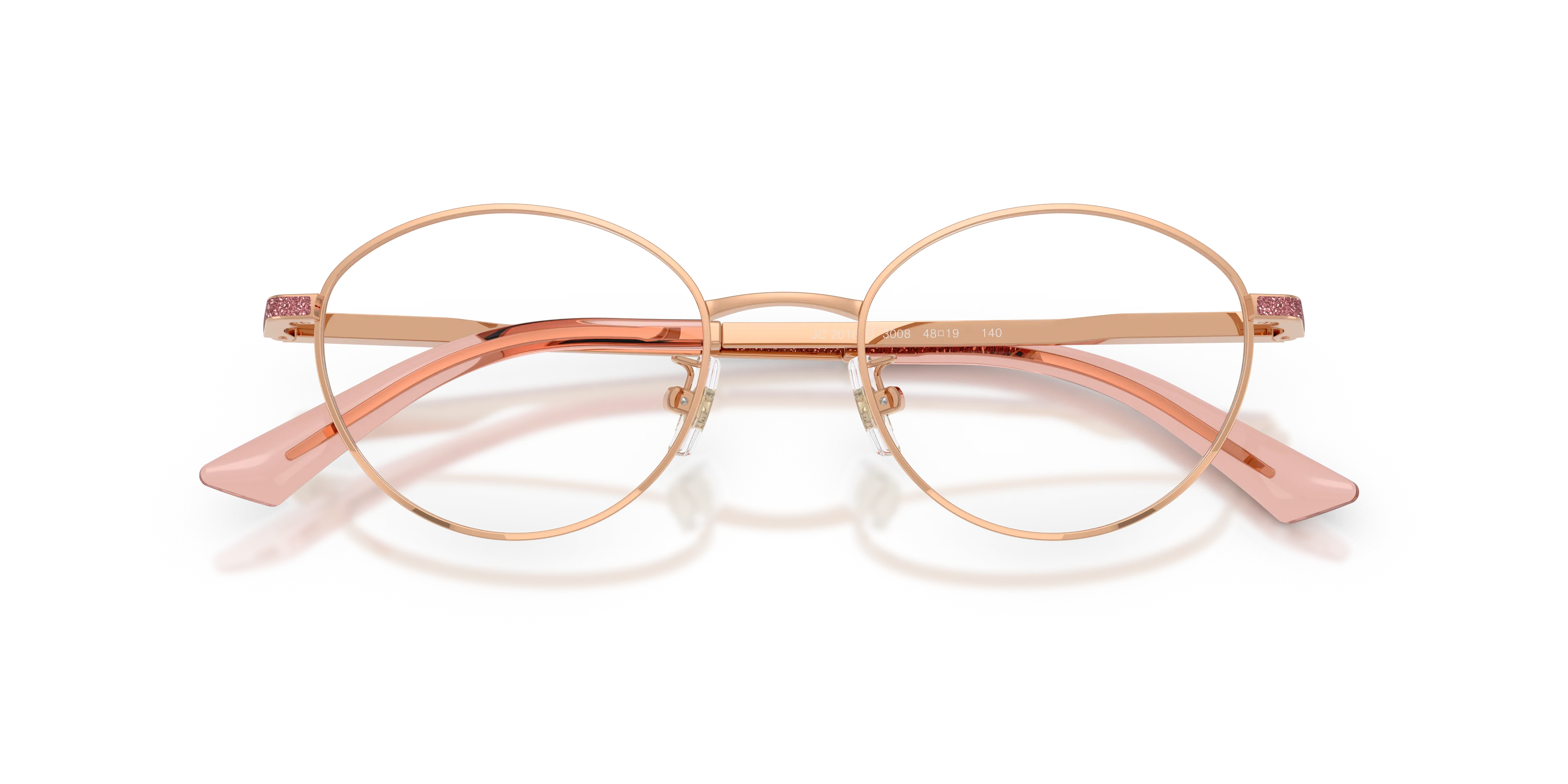 Jimmy Choo JC2018JD 3008 Montature da vista Metallo Oro Rotonda Normale - immagine 2