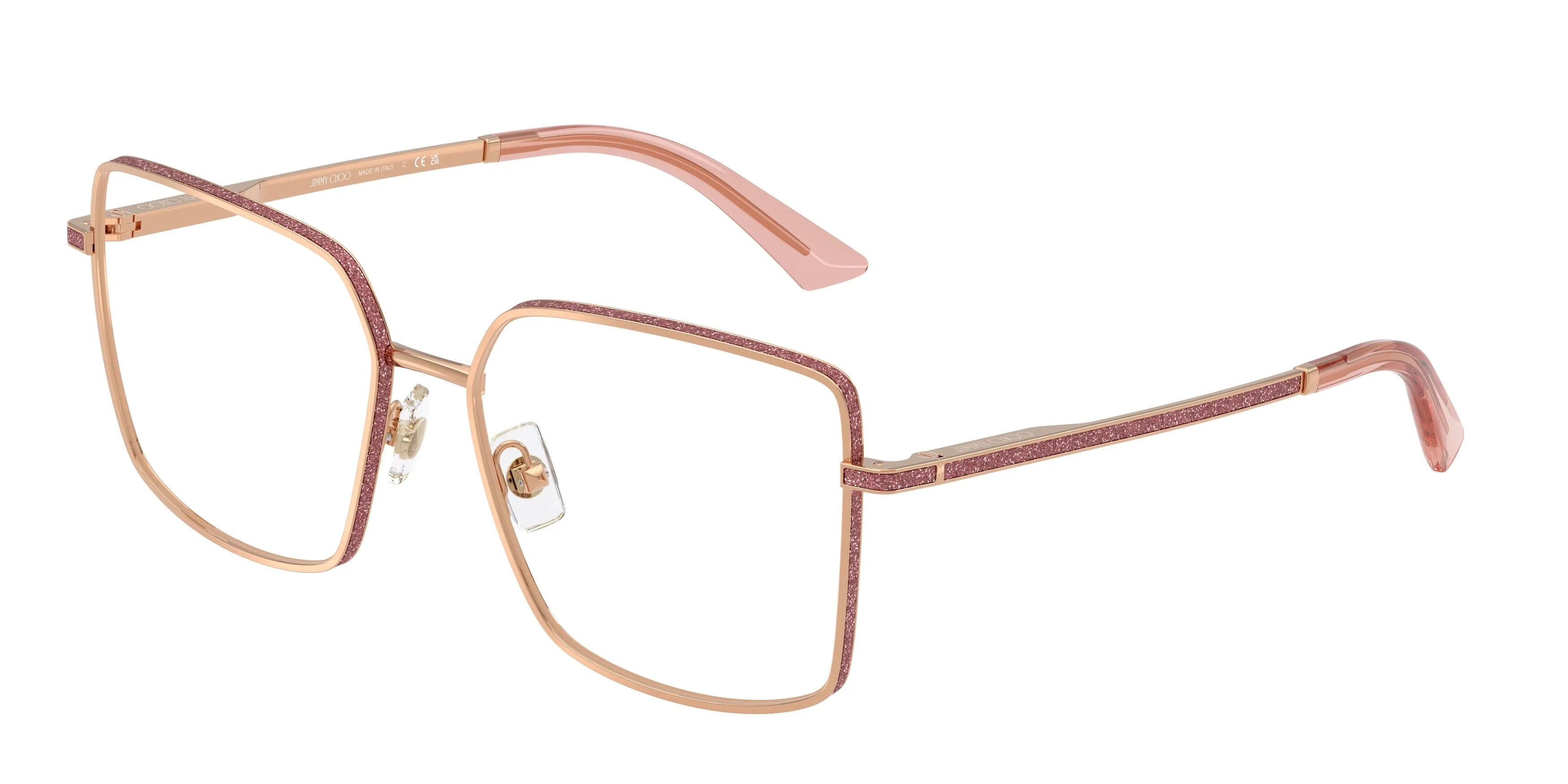 Jimmy Choo JC2017J 3008 Montature da vista Metallo Oro Squadrata Normale - immagine 1