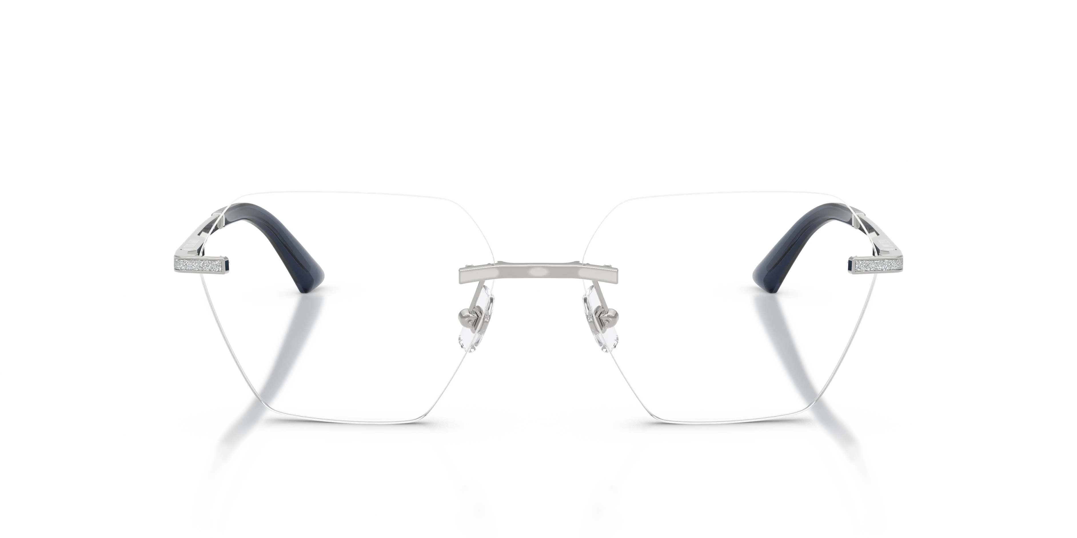 Jimmy Choo JC2016J 3018 Montature da vista Metallo Argento Geometrica Normale - immagine 3