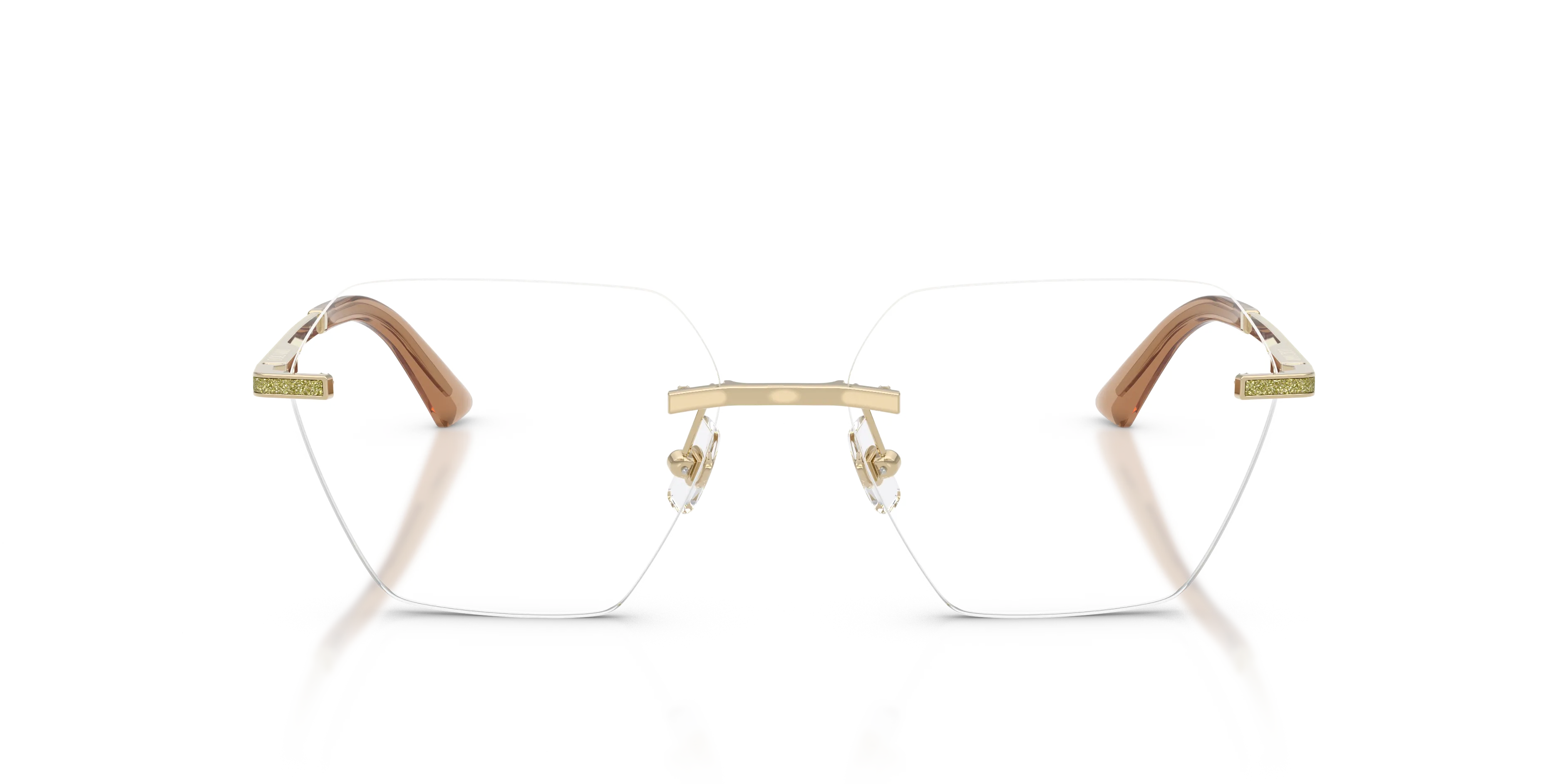 Jimmy Choo JC2016J 3006 Montature da vista Metallo Oro Geometrica Normale - immagine 3