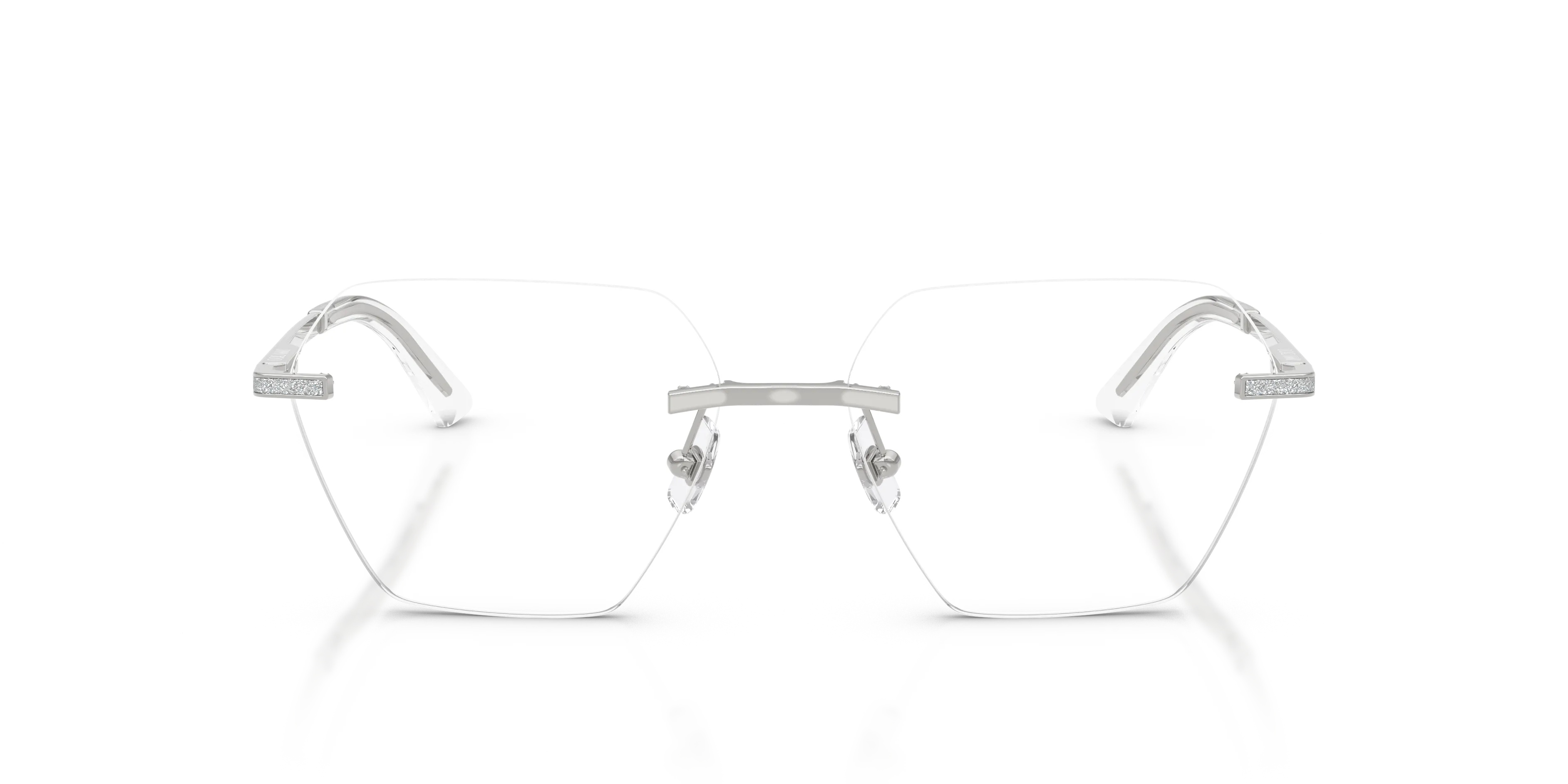 Jimmy Choo JC2016J 3002 Montature da vista Metallo Argento Geometrica Normale - immagine 3