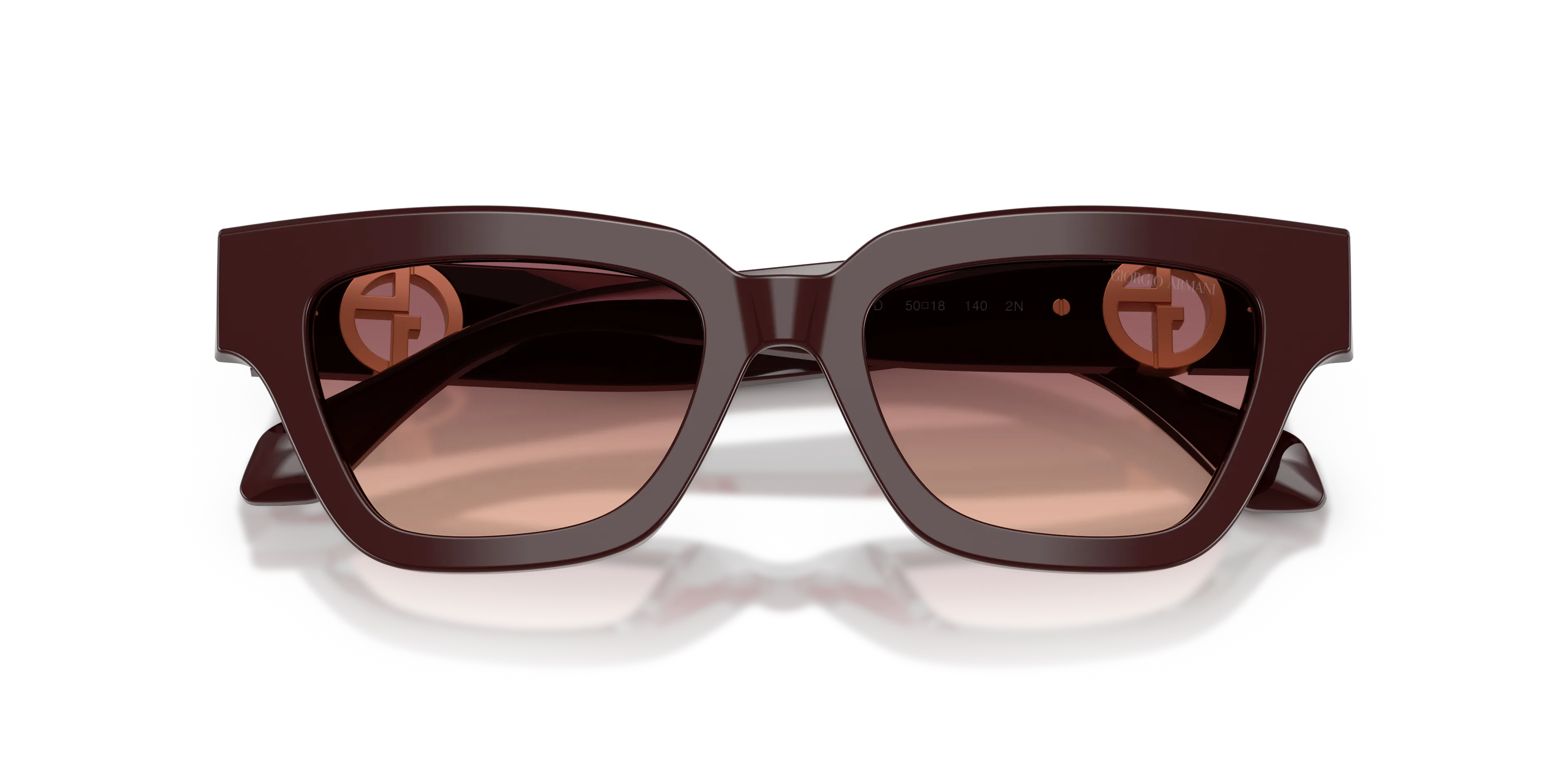 Giorgio Armani AR8246U 63088D Occhiali da sole Acetato Viola Rosa Cat Eye Normale Sfumato - immagine 2