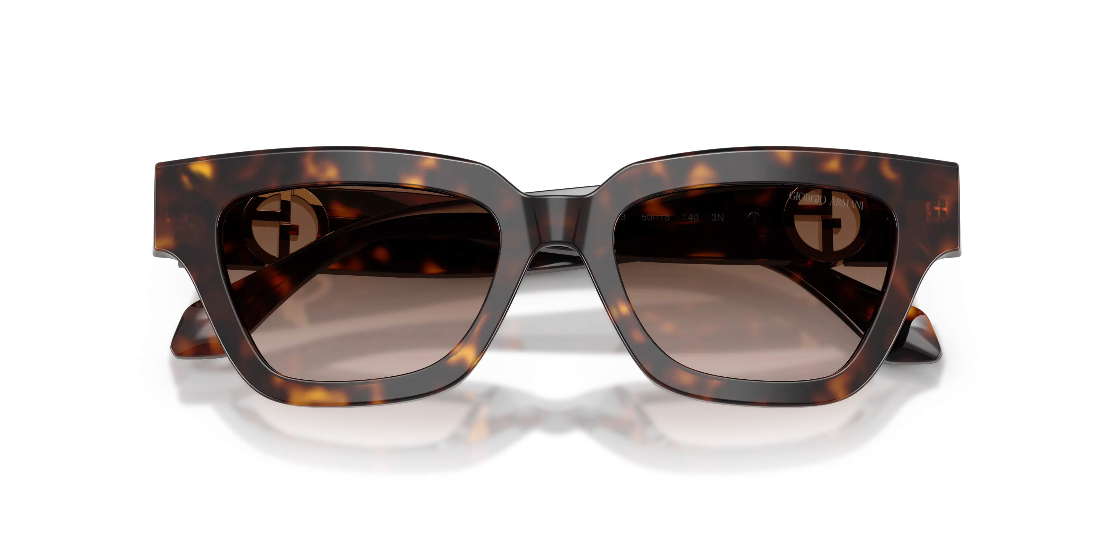 Giorgio Armani AR8246U 587913 Occhiali da sole Acetato Tartaruga Marrone Cat Eye Normale Sfumato - immagine 2