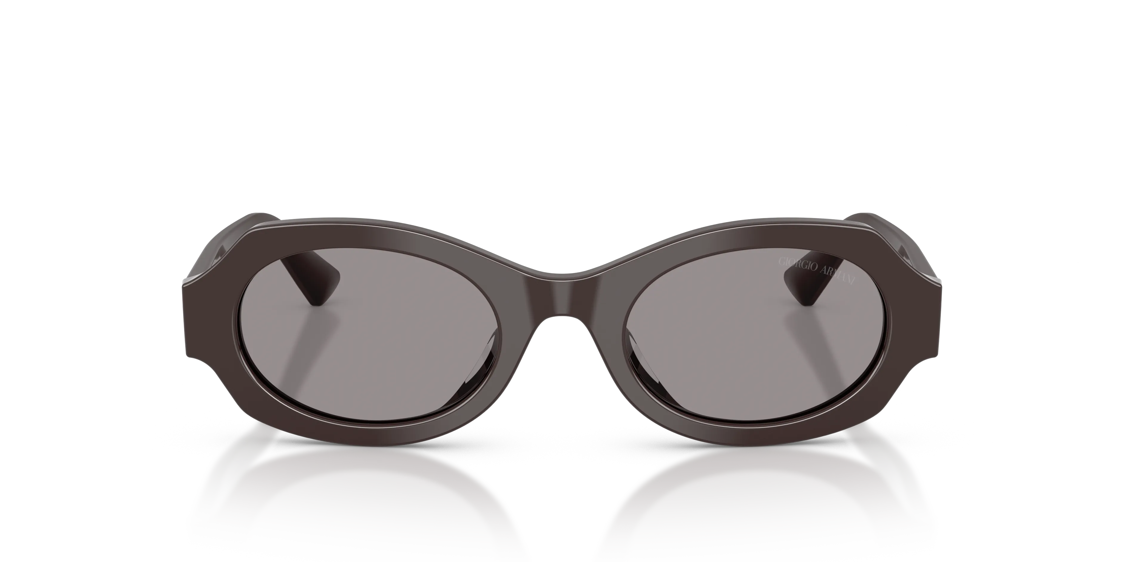 Giorgio Armani AR8245HU 6306/1 Occhiali da sole Acetato Viola Grigio Geometrica Normale - immagine 3