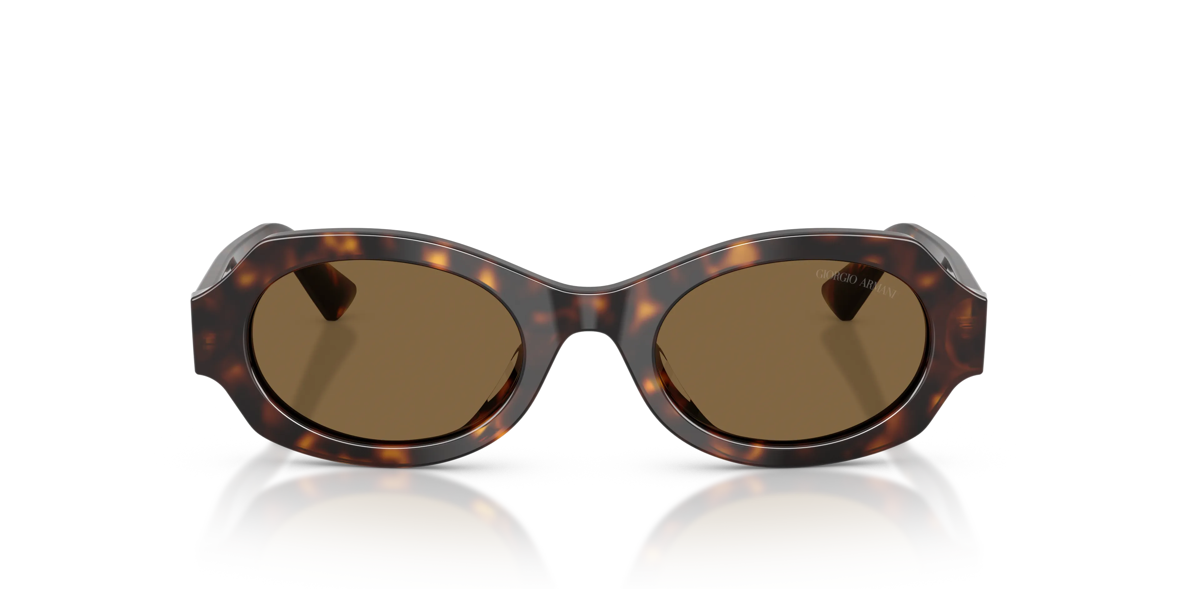 Giorgio Armani AR8245HU 587973 Occhiali da sole Acetato Tartaruga Marrone Geometrica Normale - immagine 3