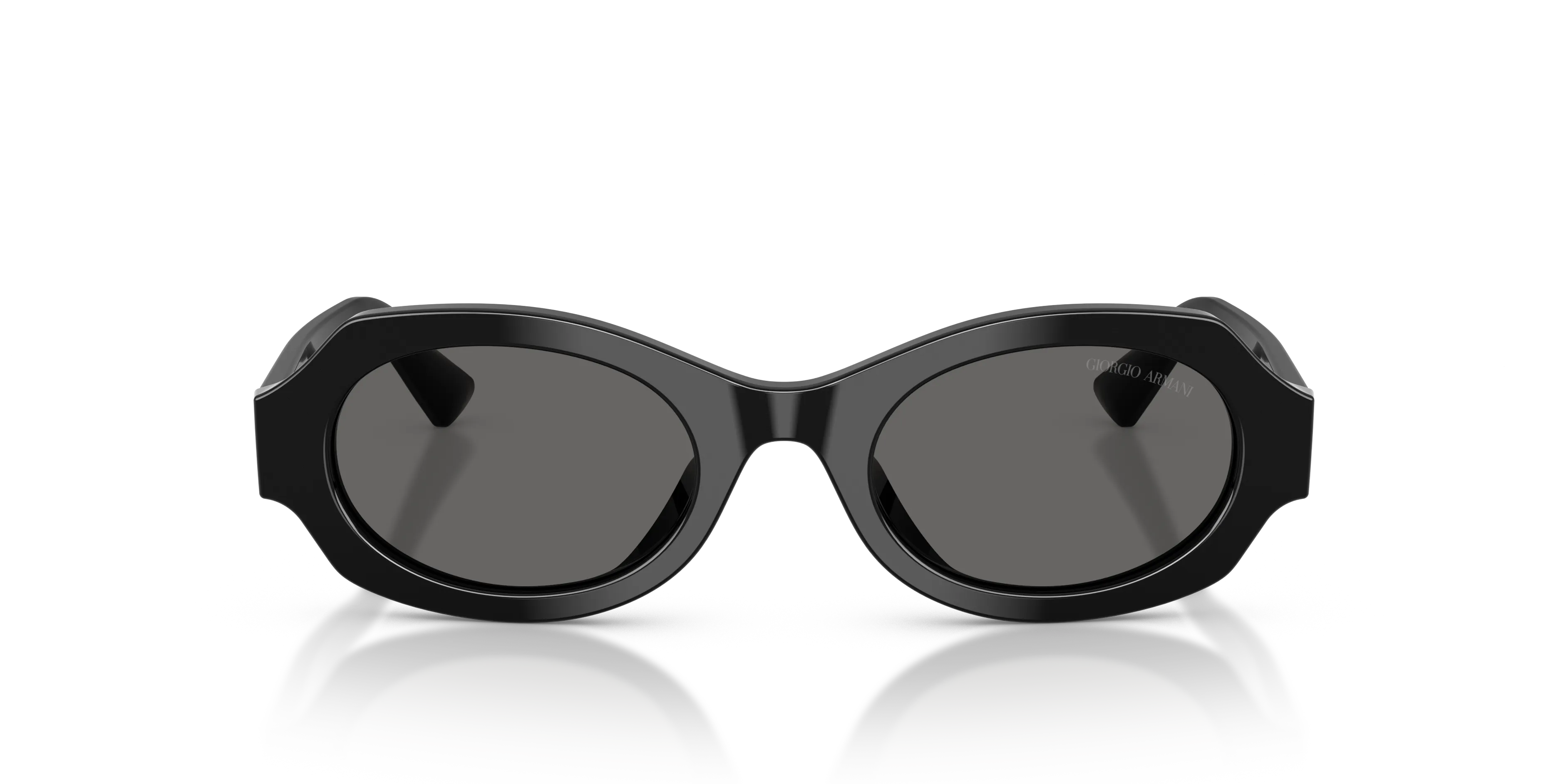 Giorgio Armani AR8245HU 587587 Occhiali da sole Acetato Nero Grigio Geometrica Normale - immagine 3