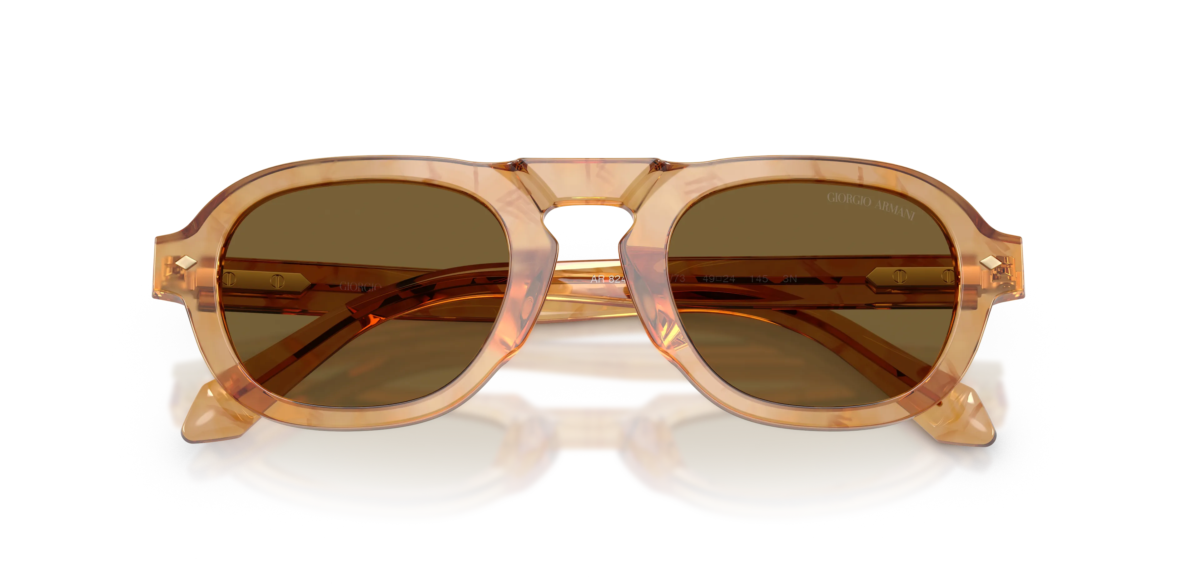 Giorgio Armani AR8244 630073 Occhiali da sole Acetato Tartaruga Marrone Pillow Normale - immagine 2
