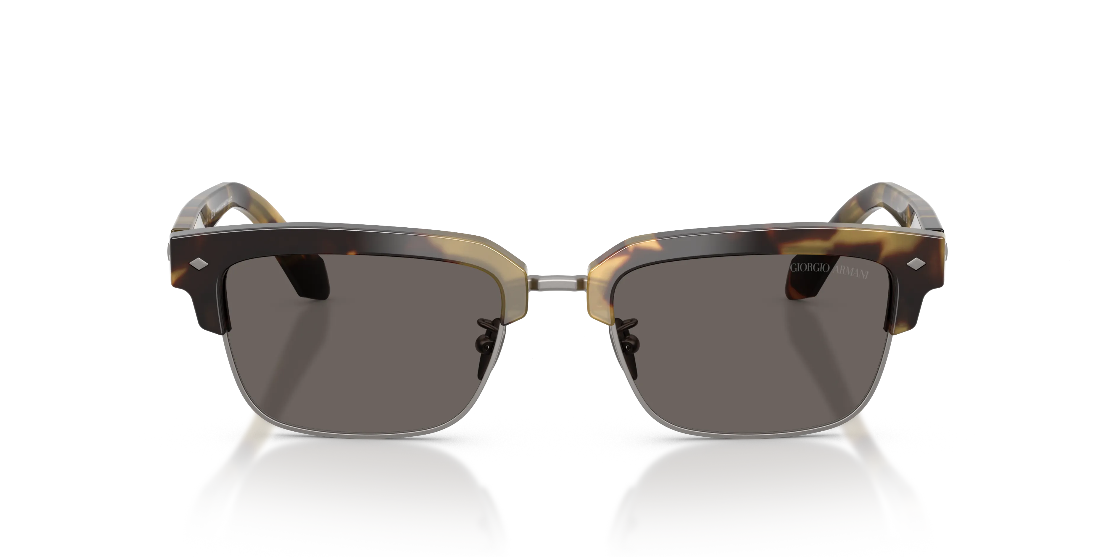 Giorgio Armani AR8243 6301B1 Occhiali da sole Acetato Tartaruga Grigio Squadrata Normale - immagine 3