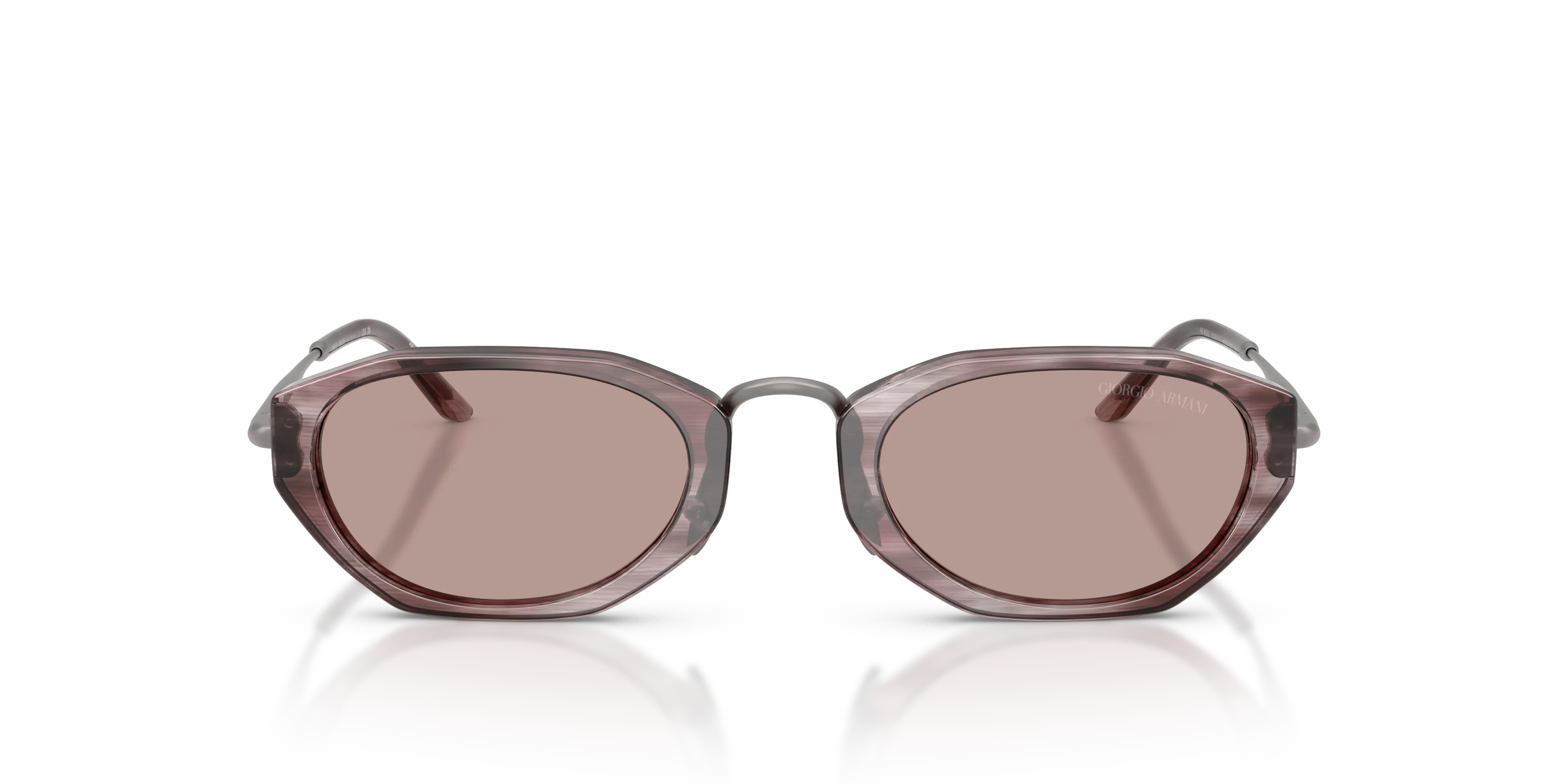Giorgio Armani AR8242 630513 Occhiali da sole Acetato Viola Marrone Geometrica Normale - immagine 3