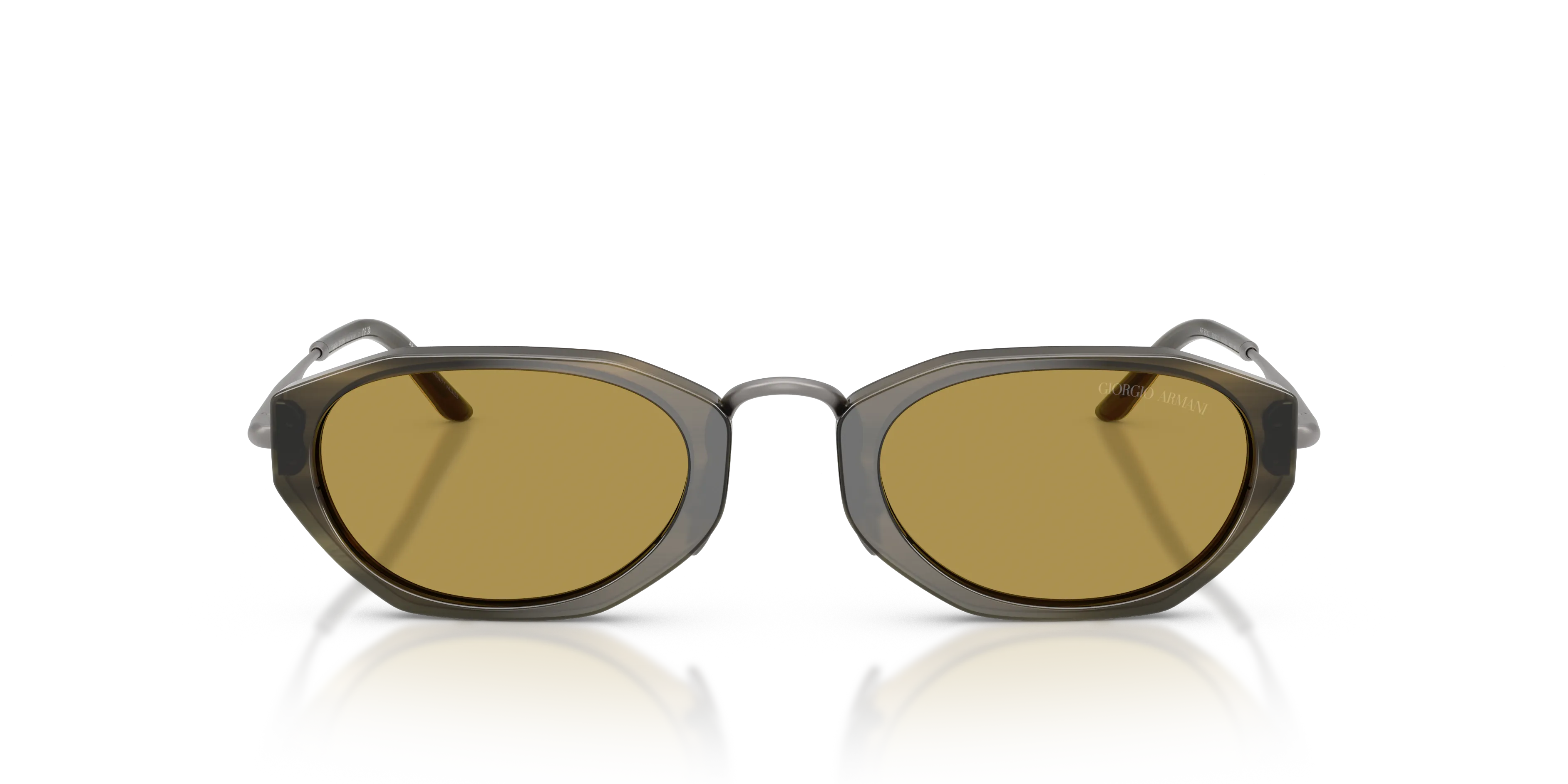 Giorgio Armani AR8242 6304/2 Occhiali da sole Acetato Verde Verde Geometrica Normale - immagine 3