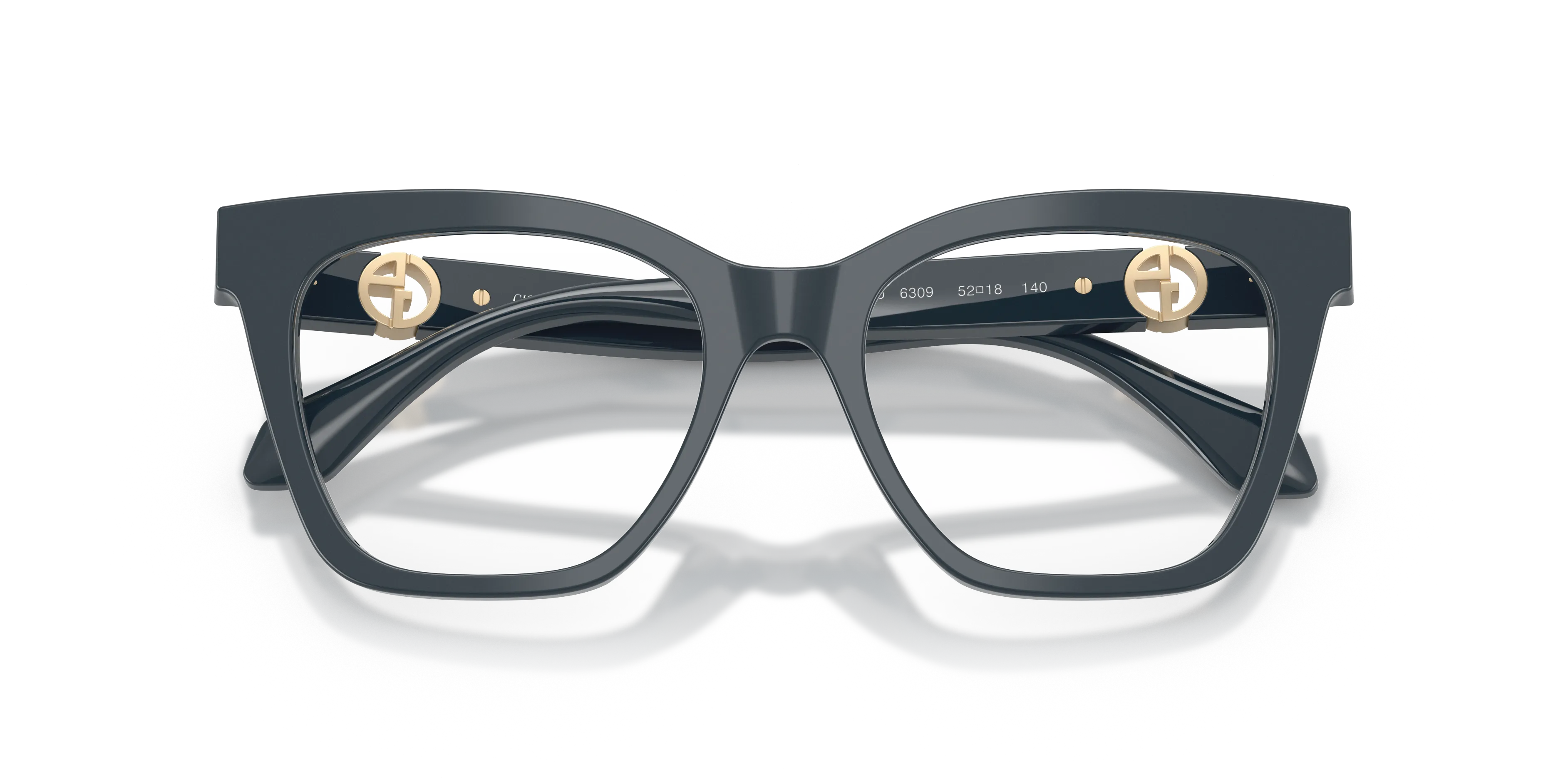 Giorgio Armani AR7286U 6309 Montature da vista Acetato Blu Cat Eye Normale - immagine 2