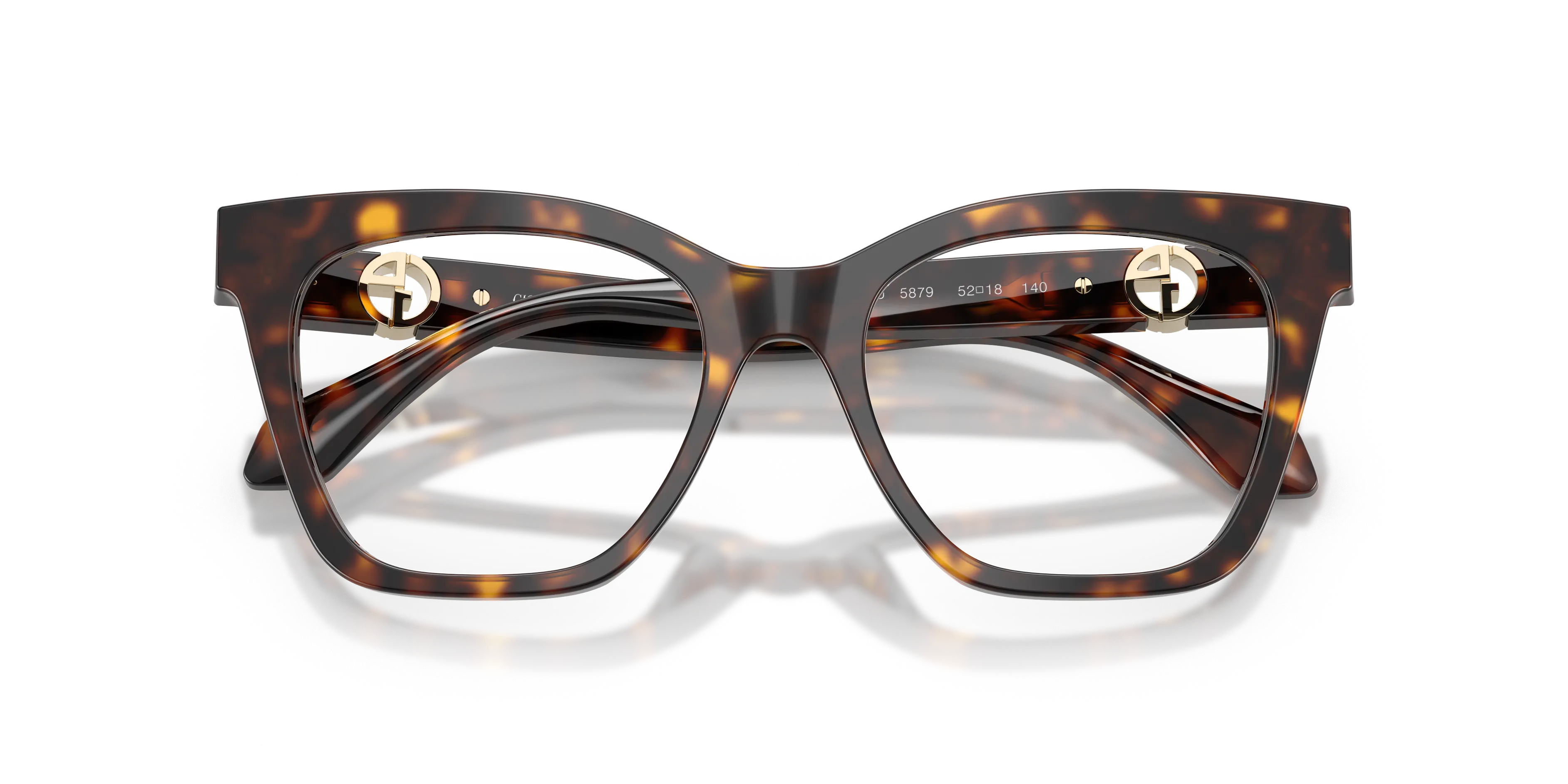 Giorgio Armani AR7286U 5879 Montature da vista Acetato Tartaruga Cat Eye Normale - immagine 2