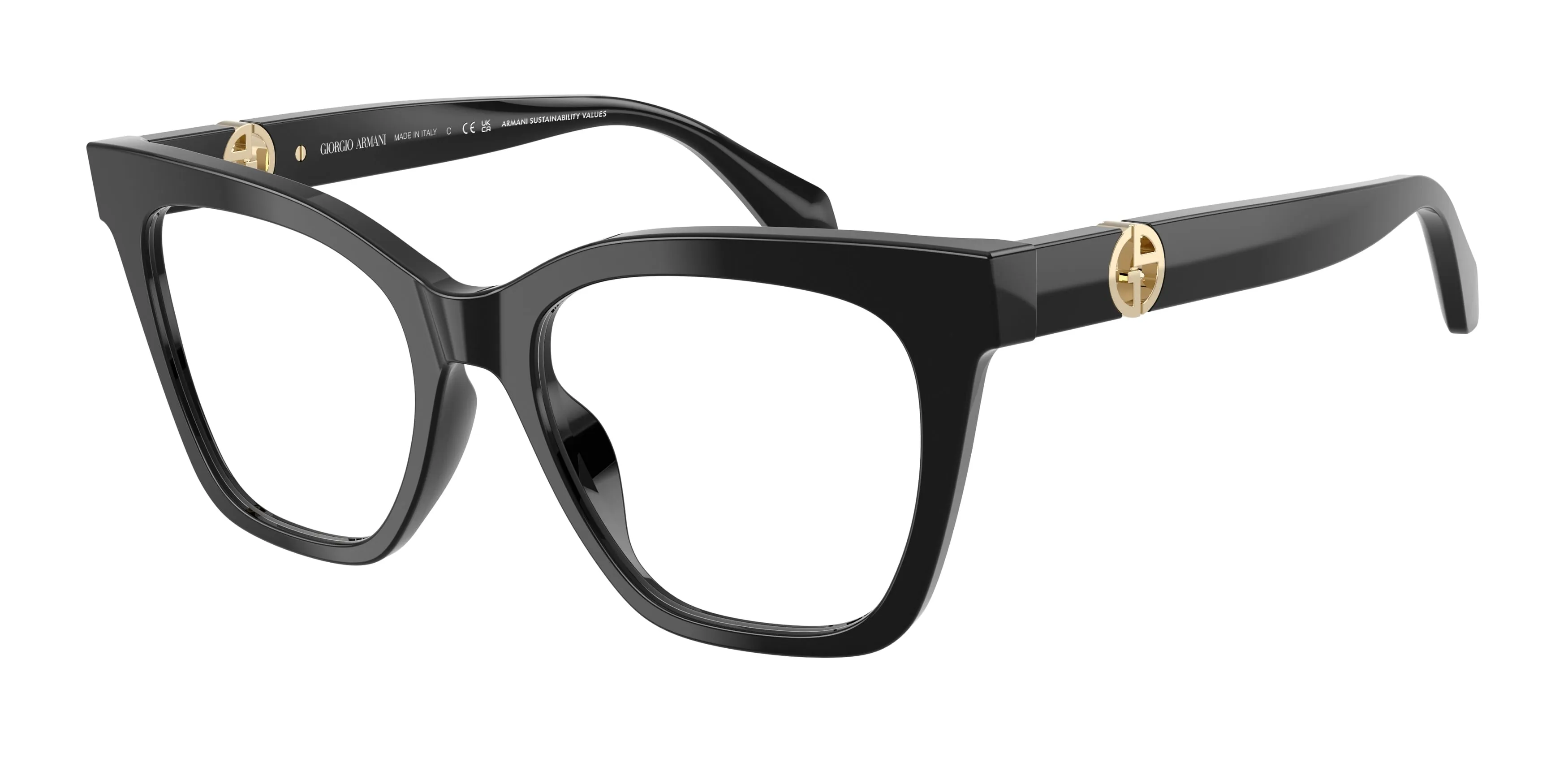 Giorgio Armani AR7286U 5875 Montature da vista Acetato Nero Cat Eye Normale - immagine 1