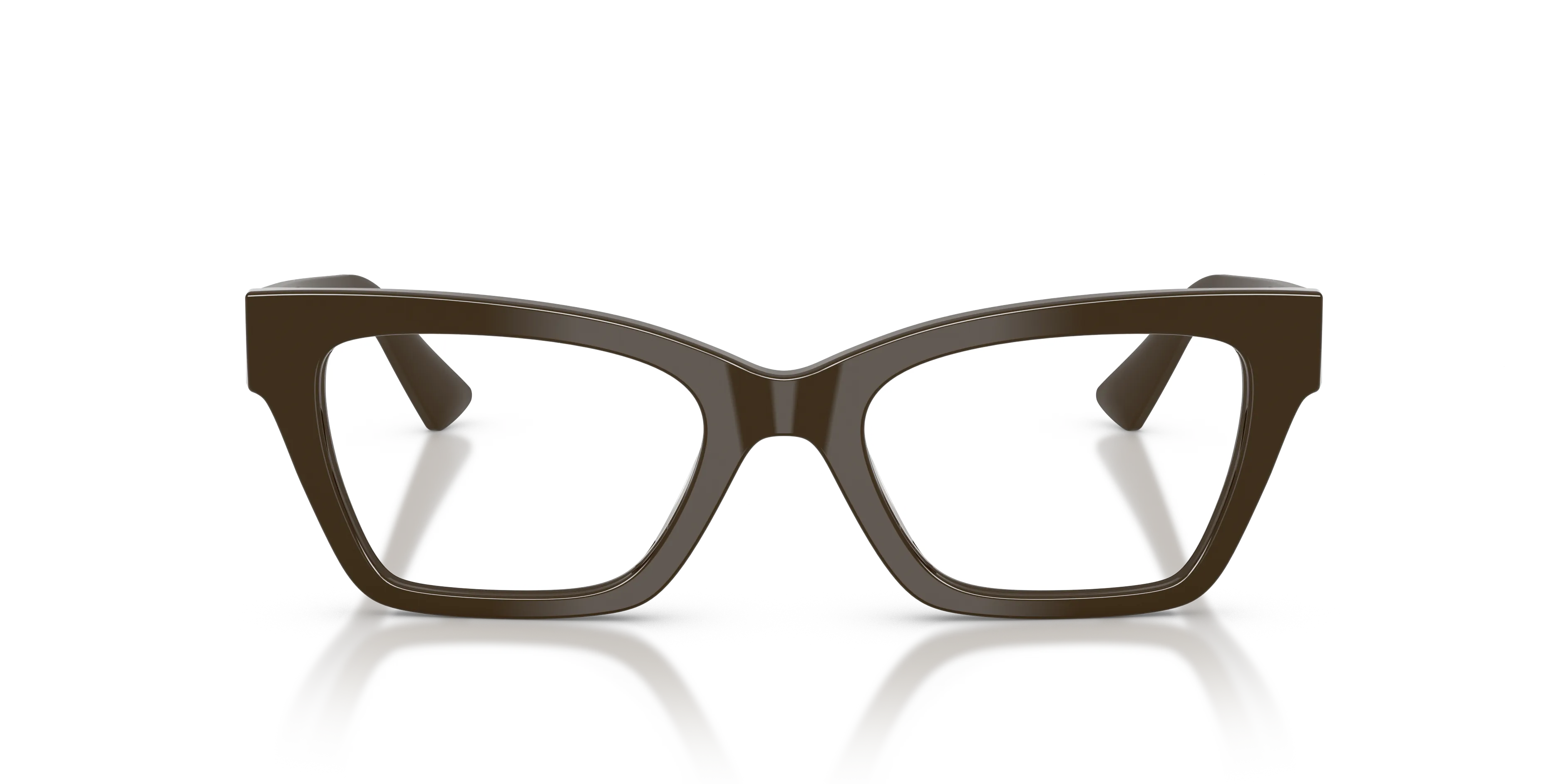 Giorgio Armani AR7285HU 6307 Montature da vista Acetato Marrone Cat Eye Normale - immagine 3