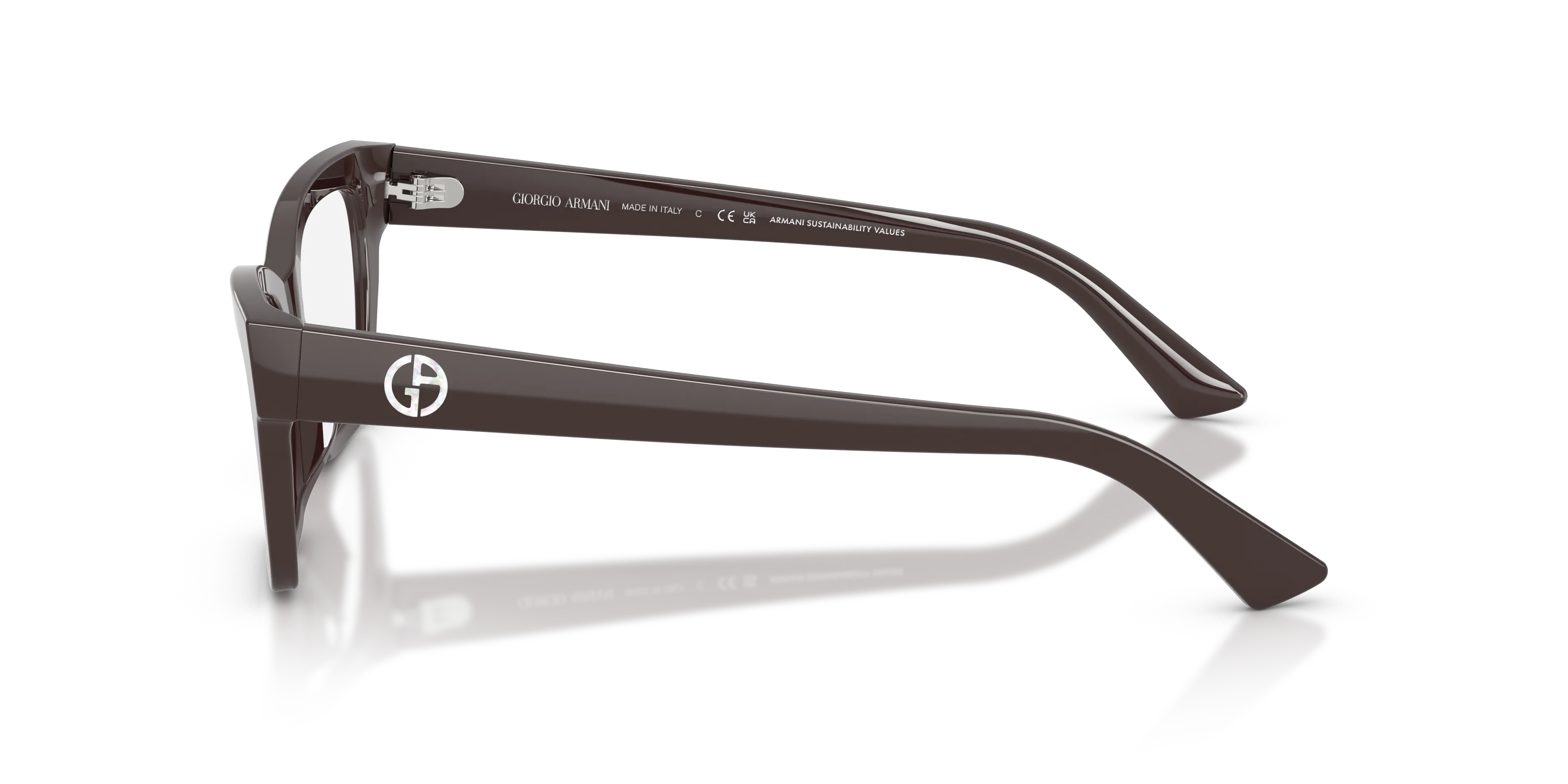 Giorgio Armani AR7285HU 6306 Montature da vista Acetato Viola Cat Eye Normale - immagine 4