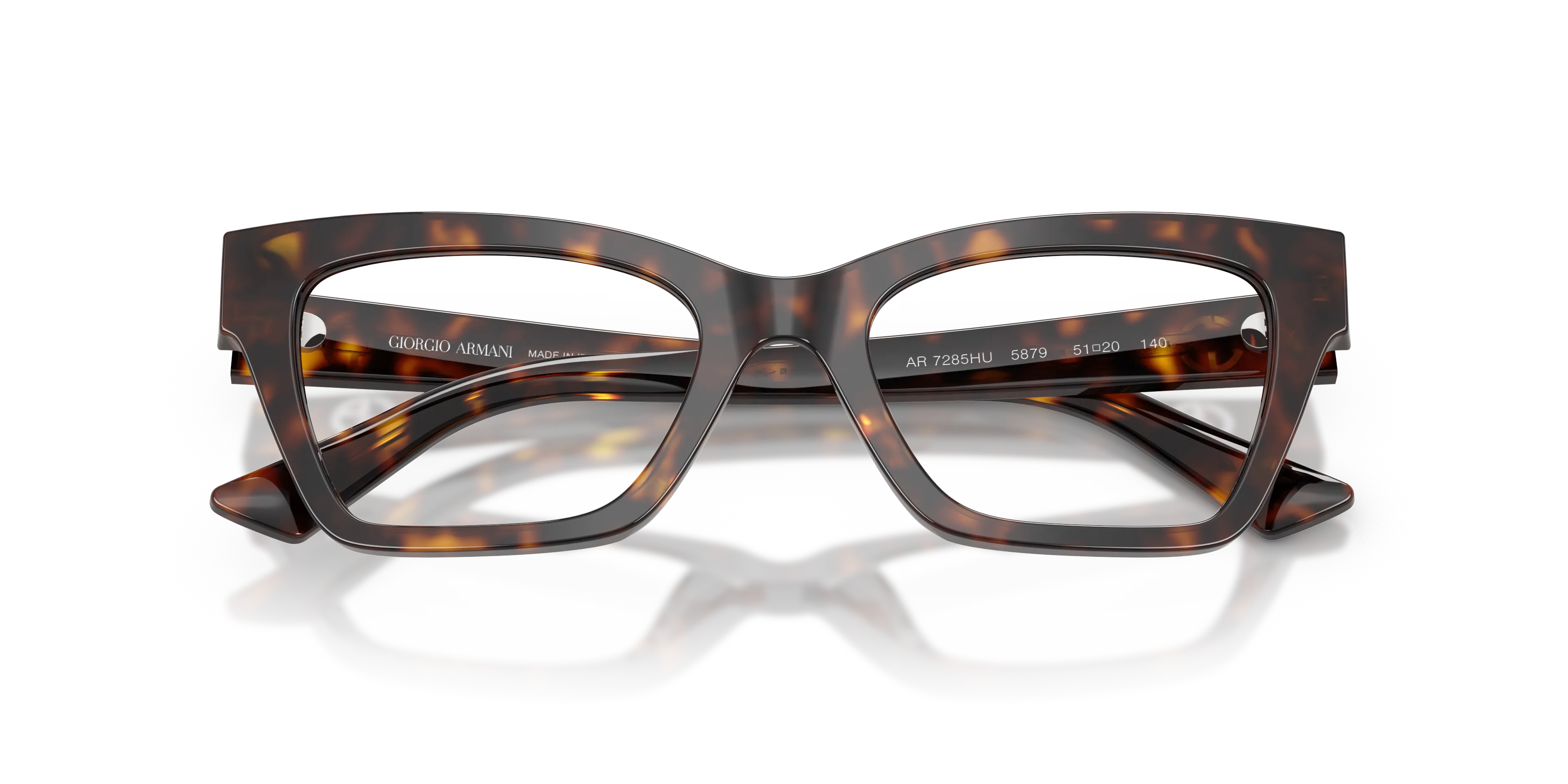 Giorgio Armani AR7285HU 5879 Montature da vista Acetato Tartaruga Cat Eye Normale - immagine 2