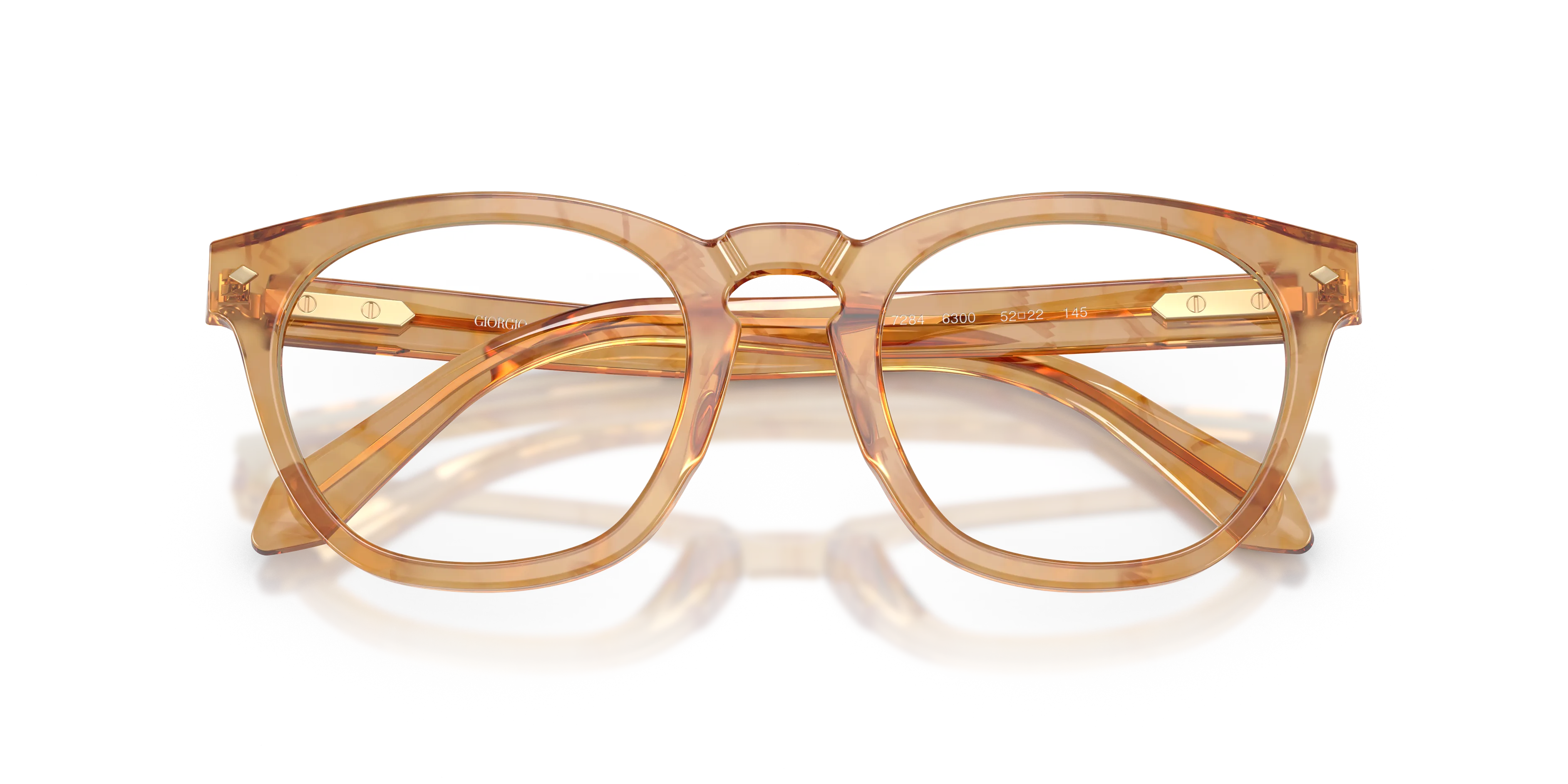 Giorgio Armani AR7284 6300 Montature da vista Acetato Tartaruga Rotonda Normale - immagine 2