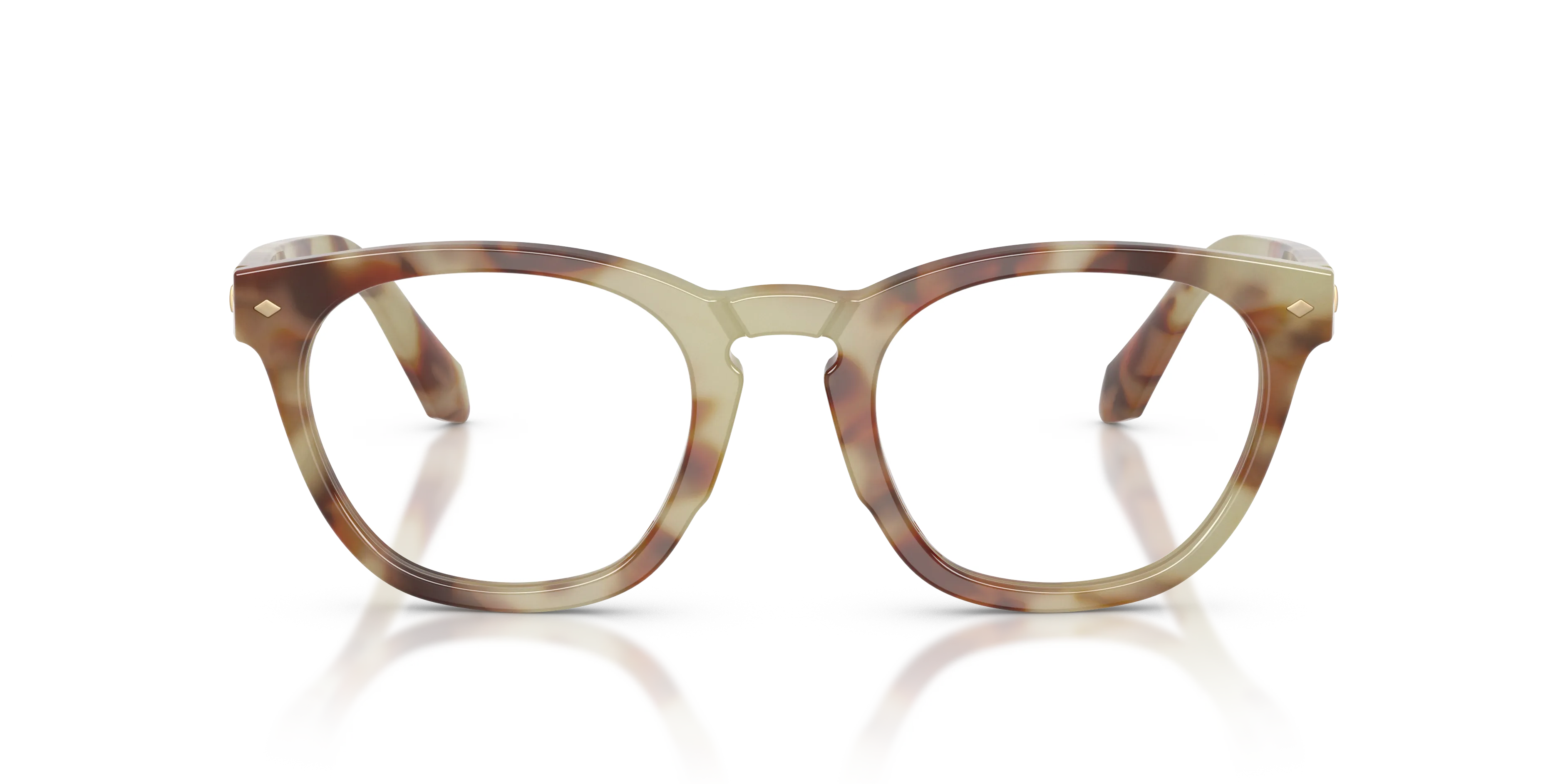 Giorgio Armani AR7284 6299 Montature da vista Acetato Tartaruga Rotonda Normale - immagine 3