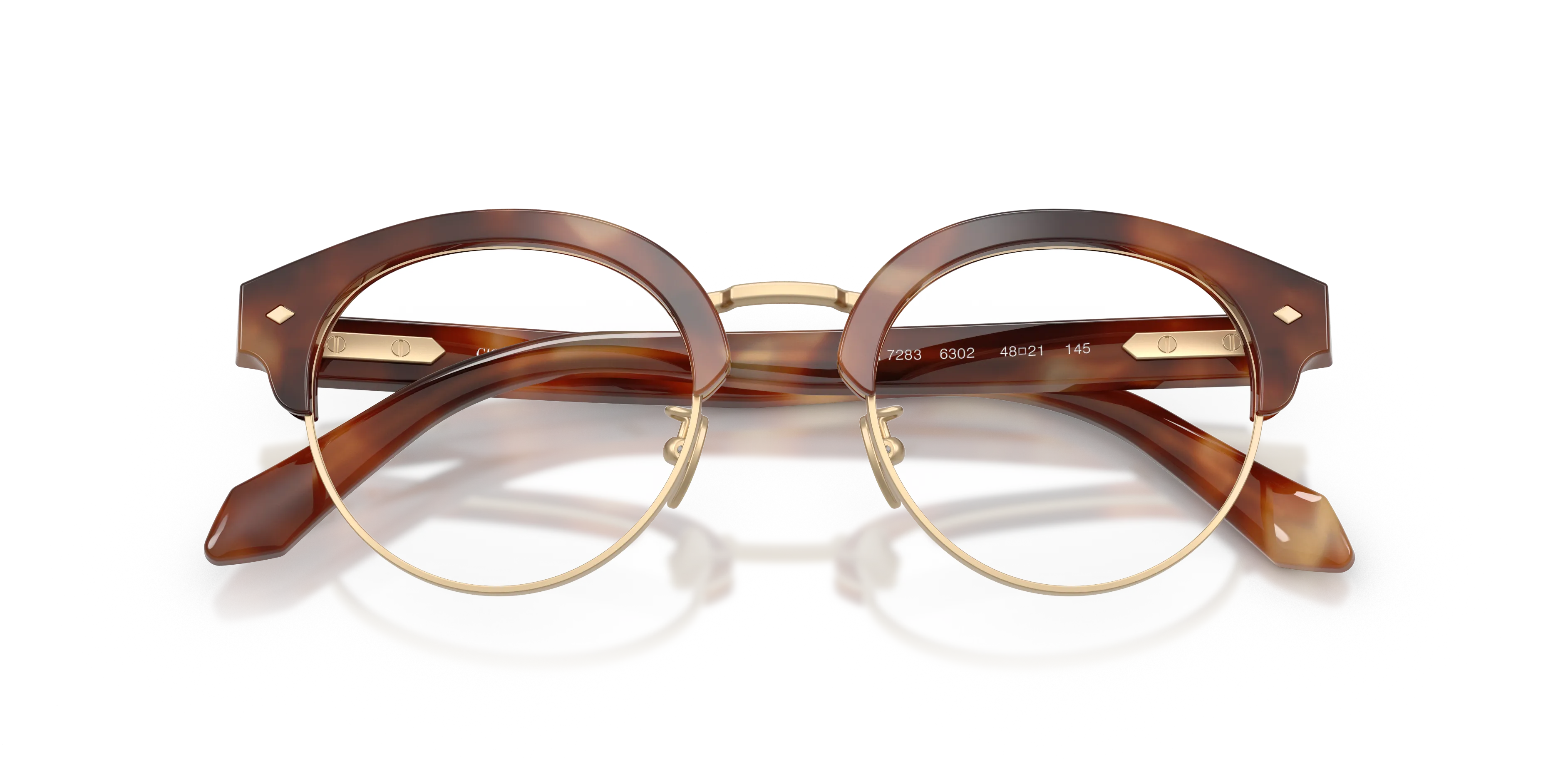 Giorgio Armani AR7283 6302 Montature da vista Acetato Marrone Pantos Normale - immagine 2