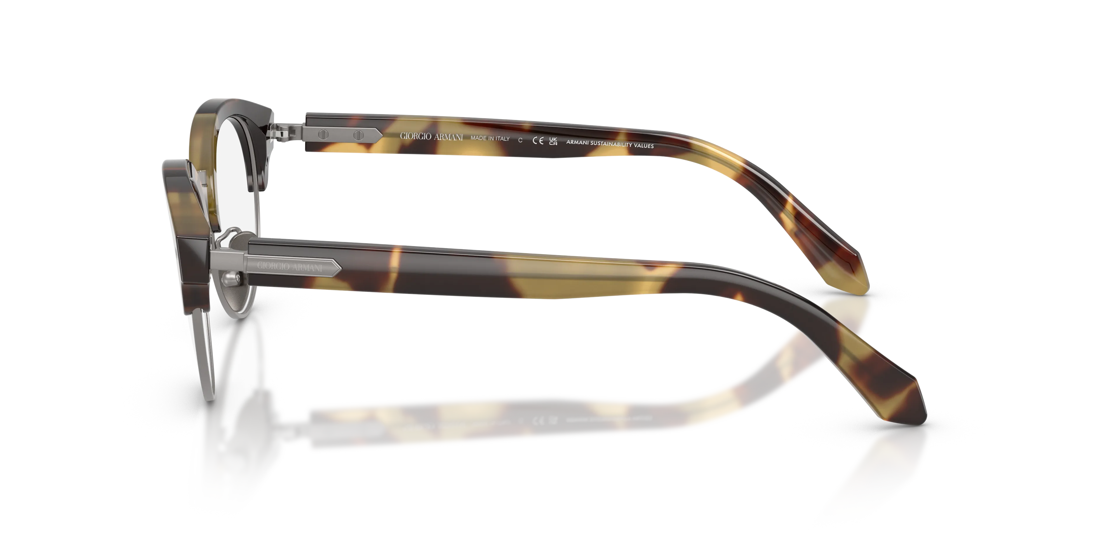Giorgio Armani AR7283 6301 Montature da vista Acetato Tartaruga Pantos Normale - immagine 4