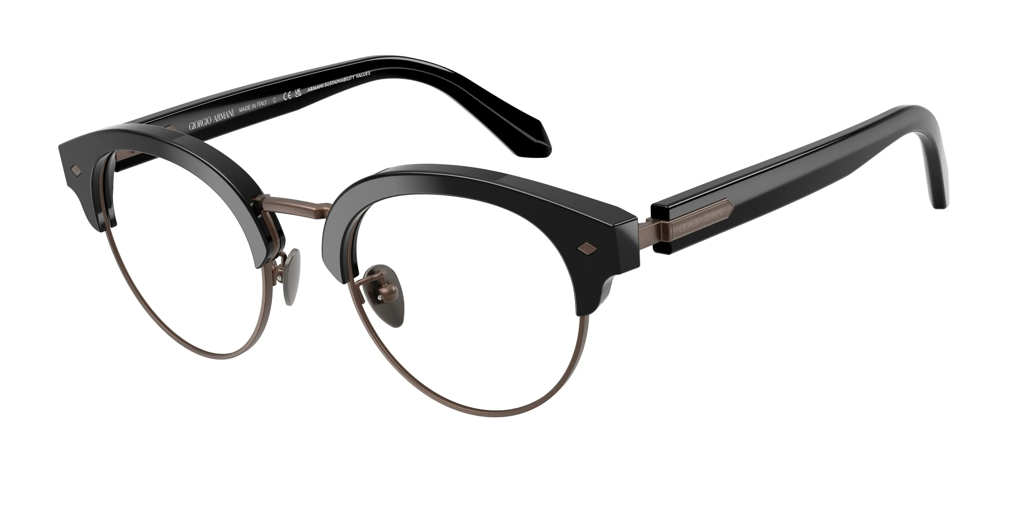 Giorgio Armani AR7283 5875 Montature da vista Acetato Nero Pantos Normale - immagine 1