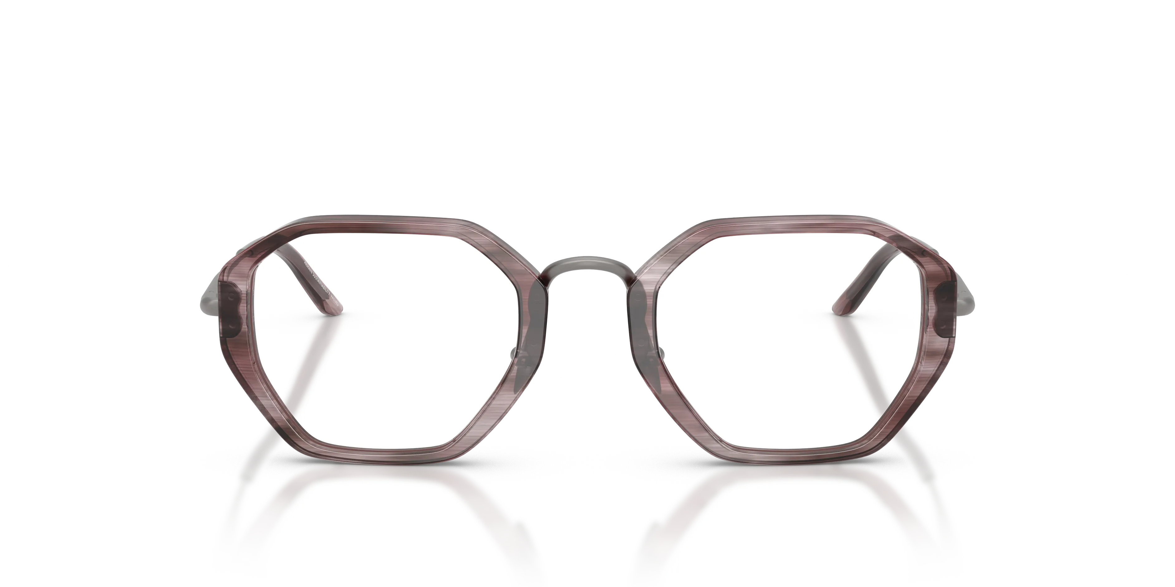 Giorgio Armani AR7282 6305 Montature da vista Acetato Viola Geometrica Normale - immagine 3