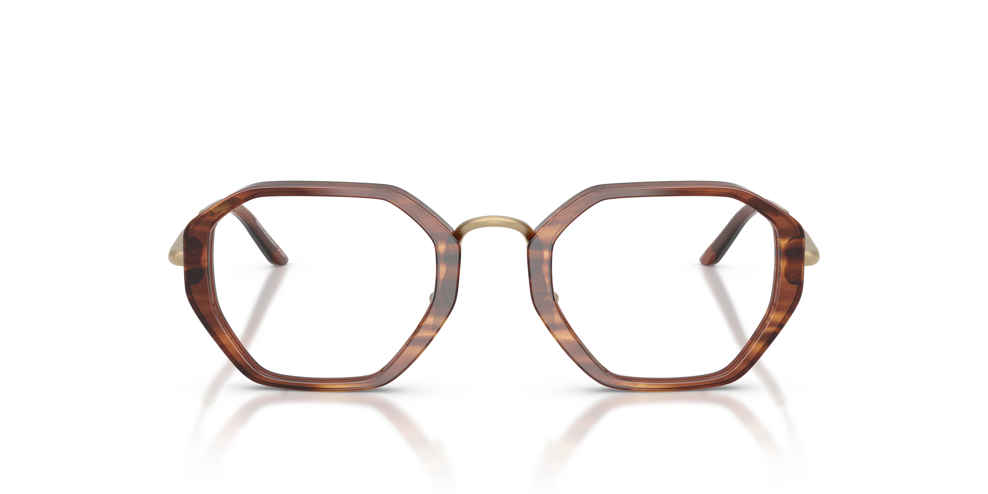 Giorgio Armani AR7282 6162 Montature da vista Acetato Tartaruga Geometrica Normale - immagine 3