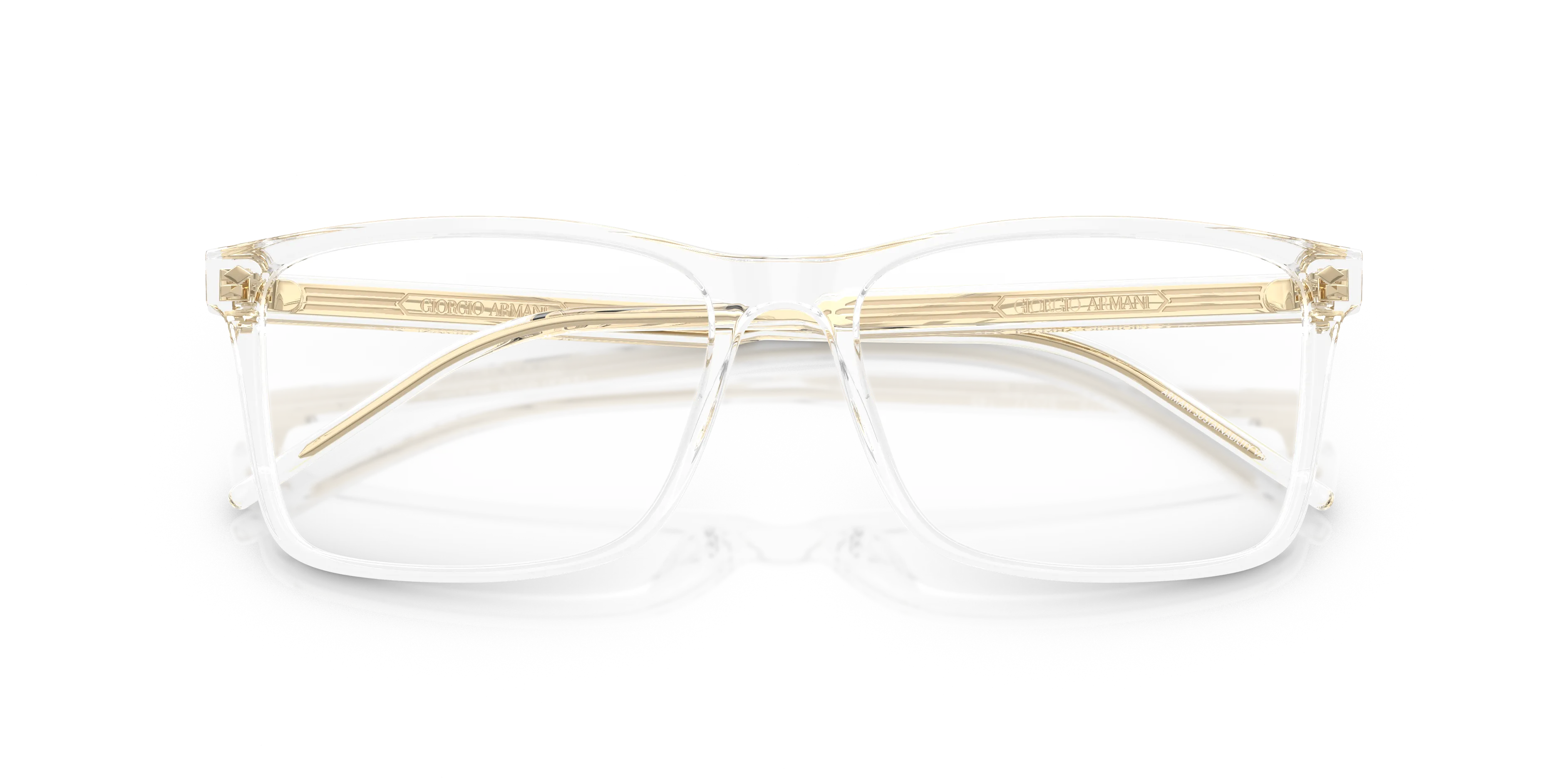 Giorgio Armani AR7258 6075 Montature da vista Acetato Trasparente Squadrata Normale - immagine 2