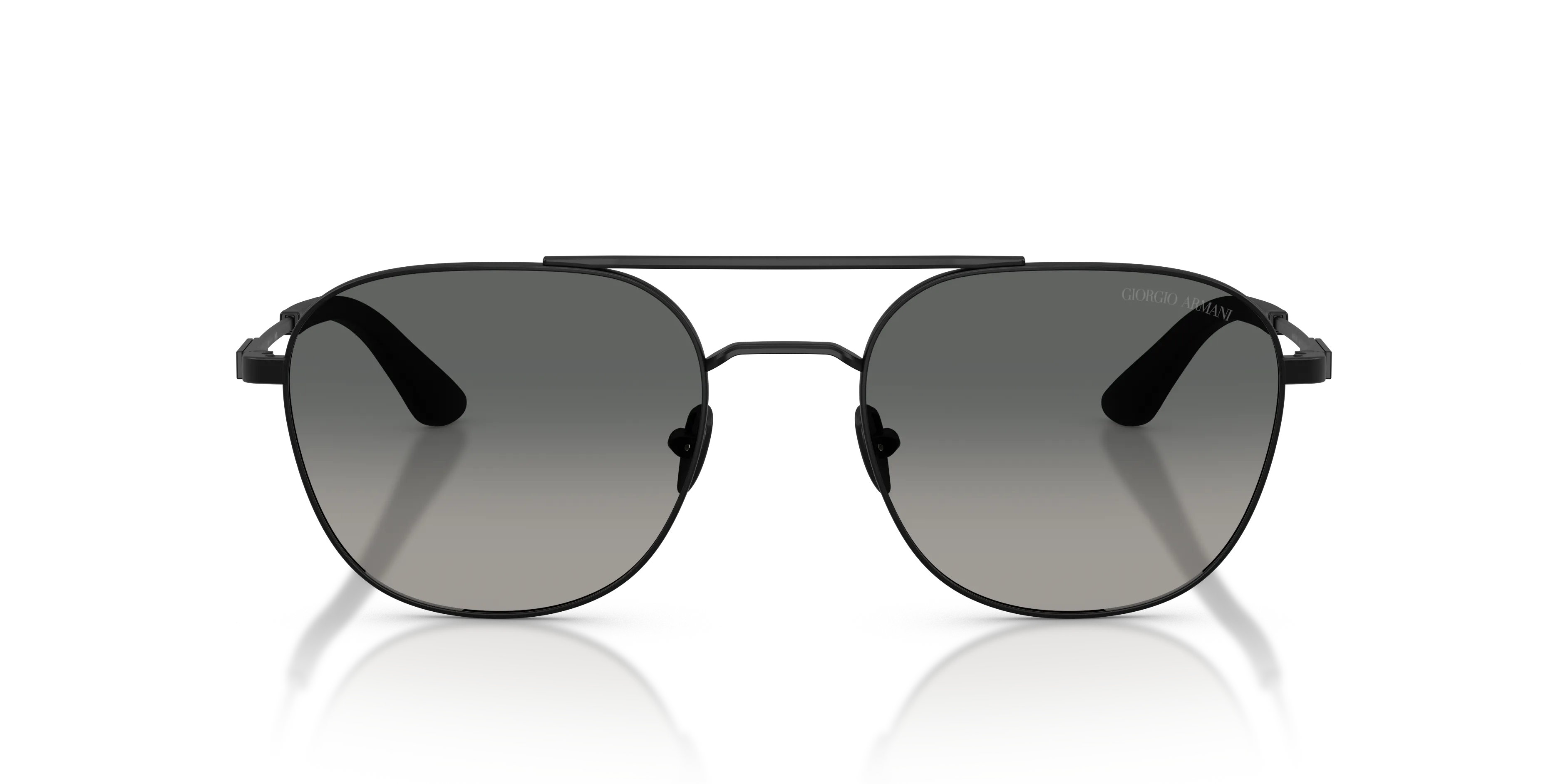 Giorgio Armani AR6178 300171 Occhiali da sole Metallo Nero Grigio Squadrata Normale Sfumato - immagine 3