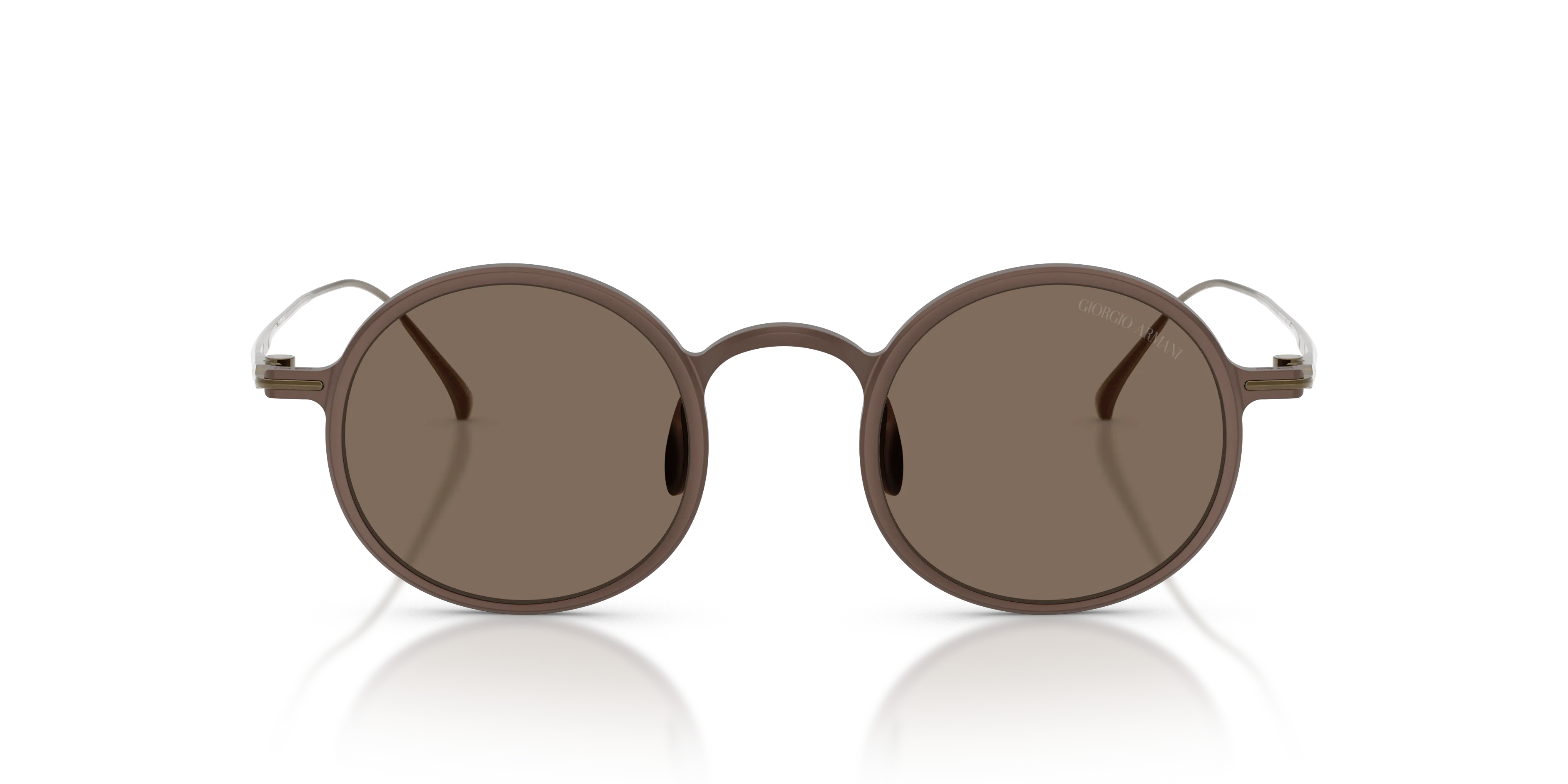 Giorgio Armani AR6173T 340773 Occhiali da sole Titanio Marrone Marrone Pantos Normale - immagine 3