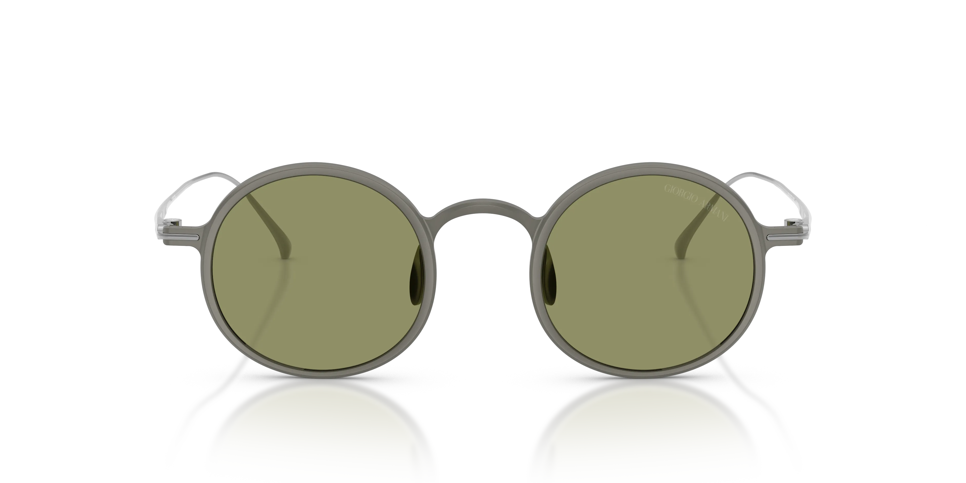 Giorgio Armani AR6173T 340614 Occhiali da sole Titanio Grigio Verde Pantos Normale - immagine 3