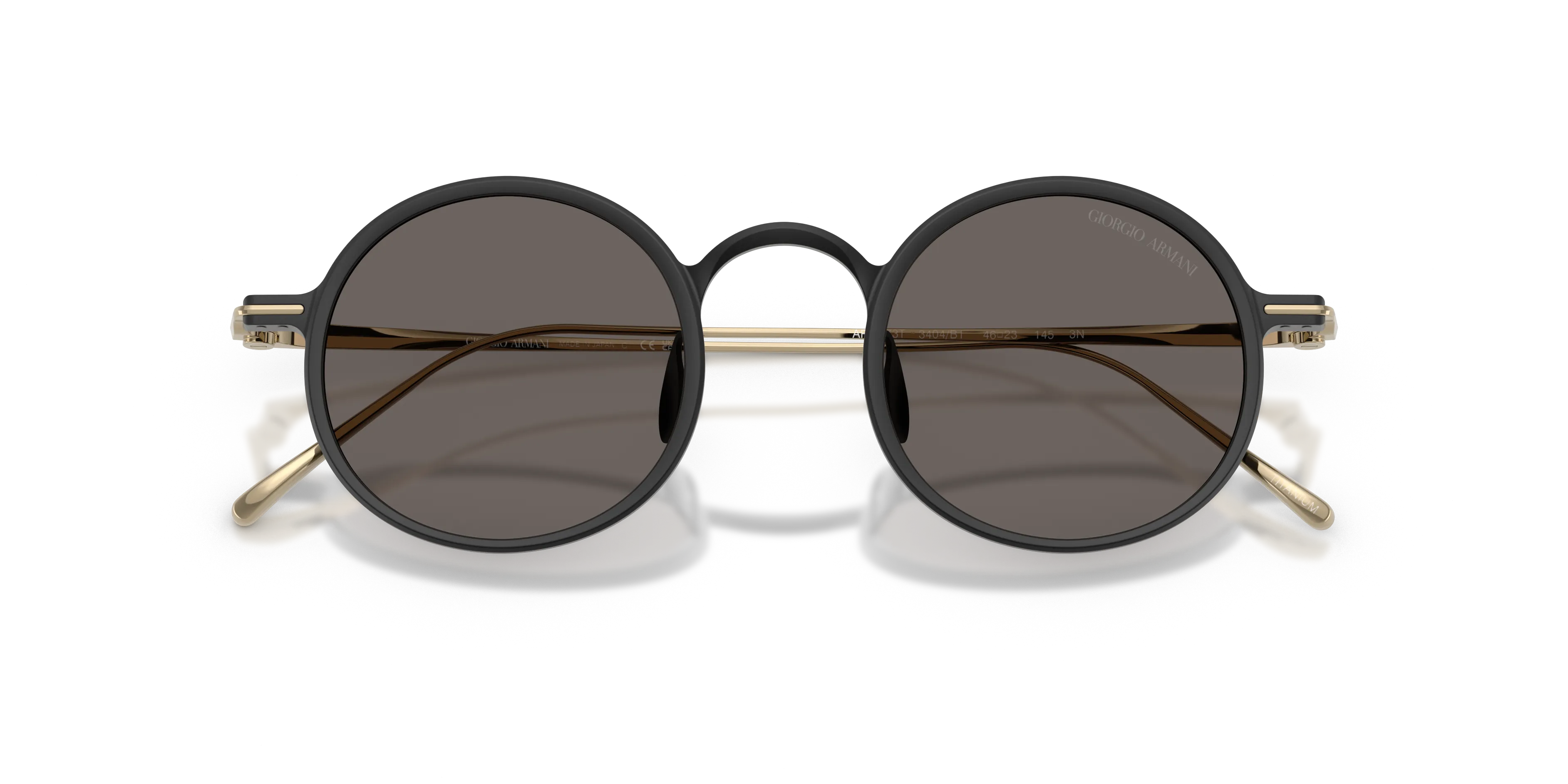 Giorgio Armani AR6173T 3404B1 Occhiali da sole Titanio Nero Grigio Pantos Normale - immagine 2