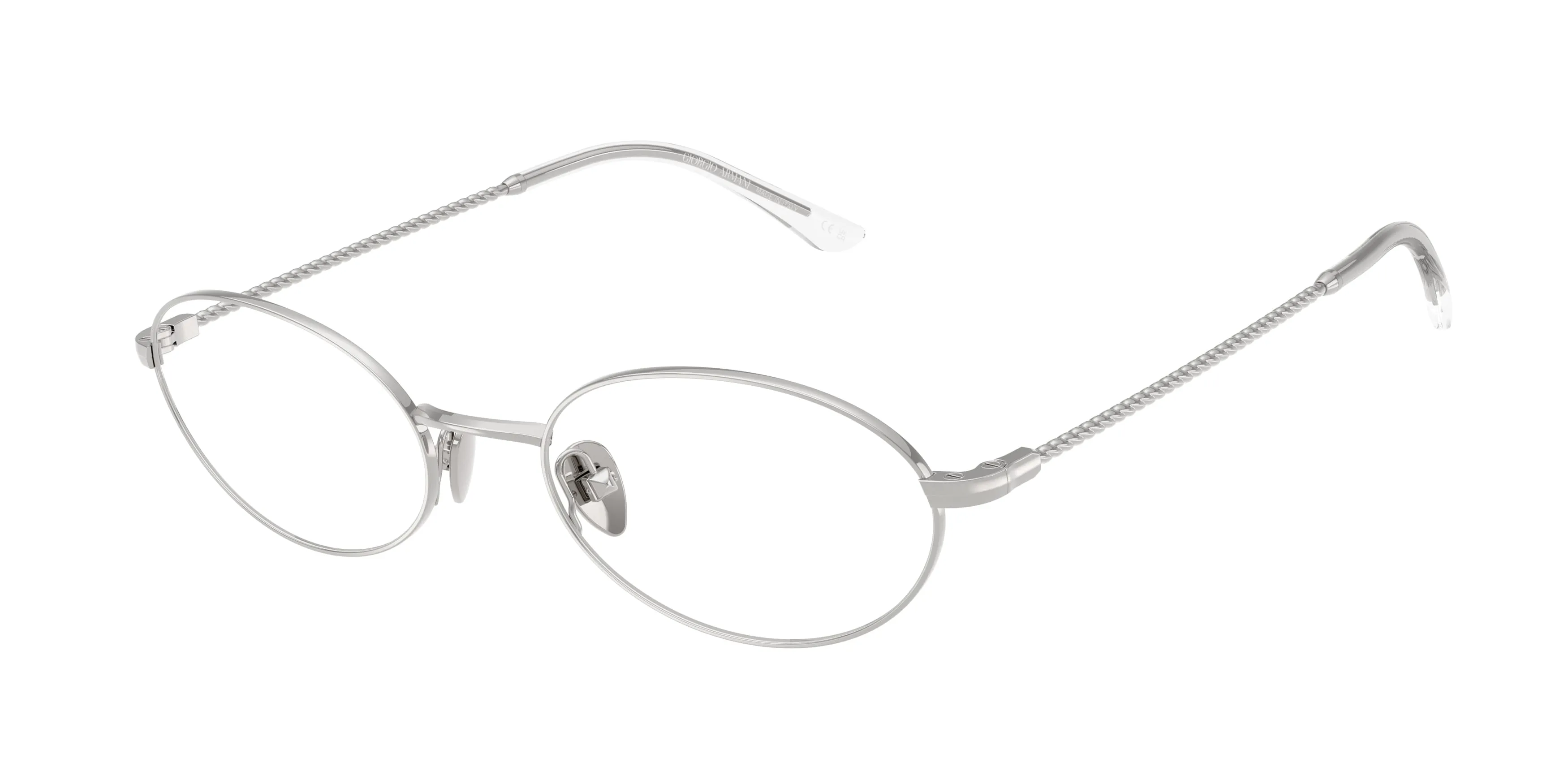 Giorgio Armani AR5165 3015 Montature da vista Acciaio Argento Rotonda Normale - immagine 1