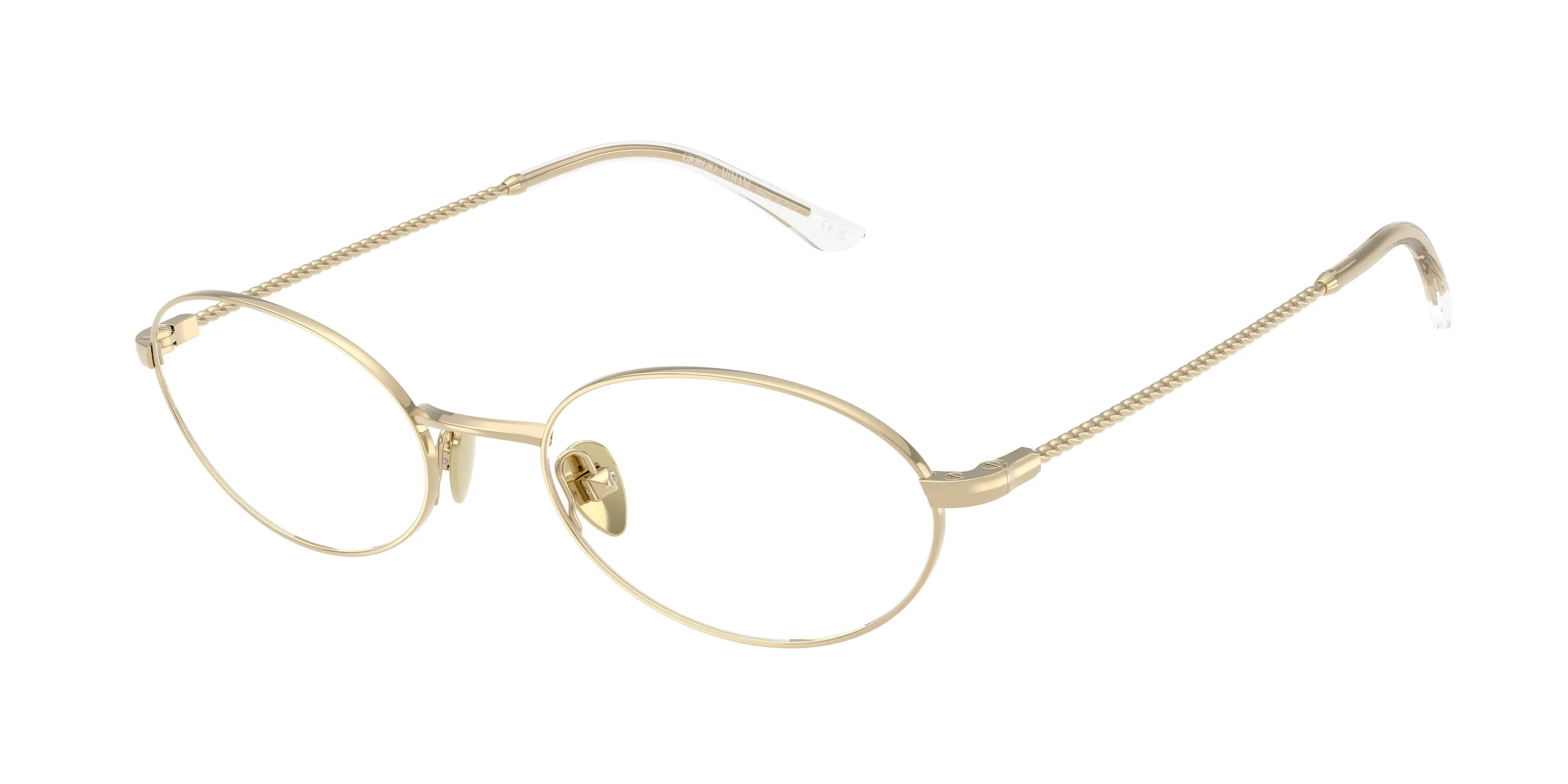 Giorgio Armani AR5165 3013 Montature da vista Acciaio Oro Rotonda Normale - immagine 1