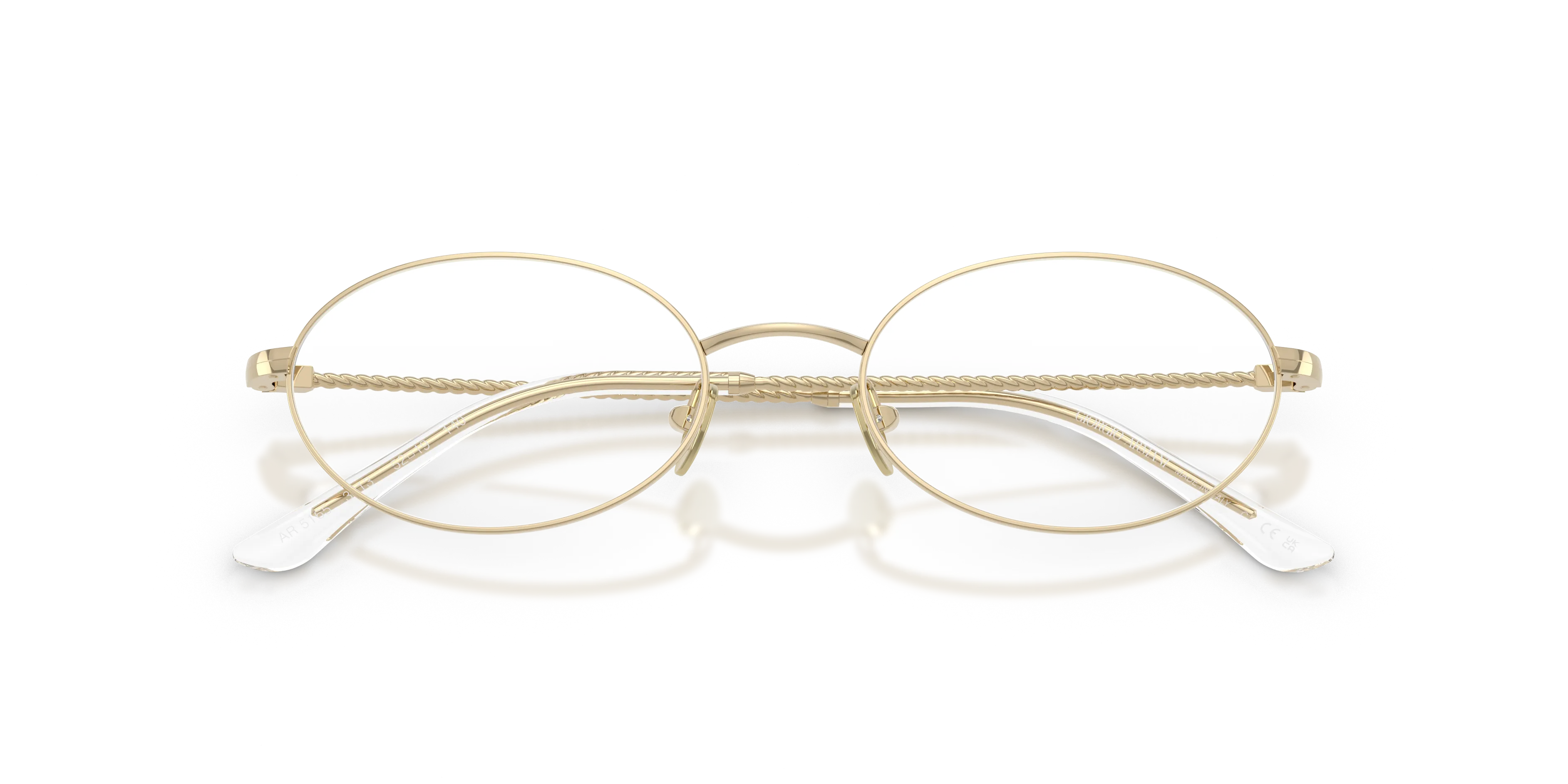 Giorgio Armani AR5165 3013 Montature da vista Acciaio Oro Rotonda Normale - immagine 2