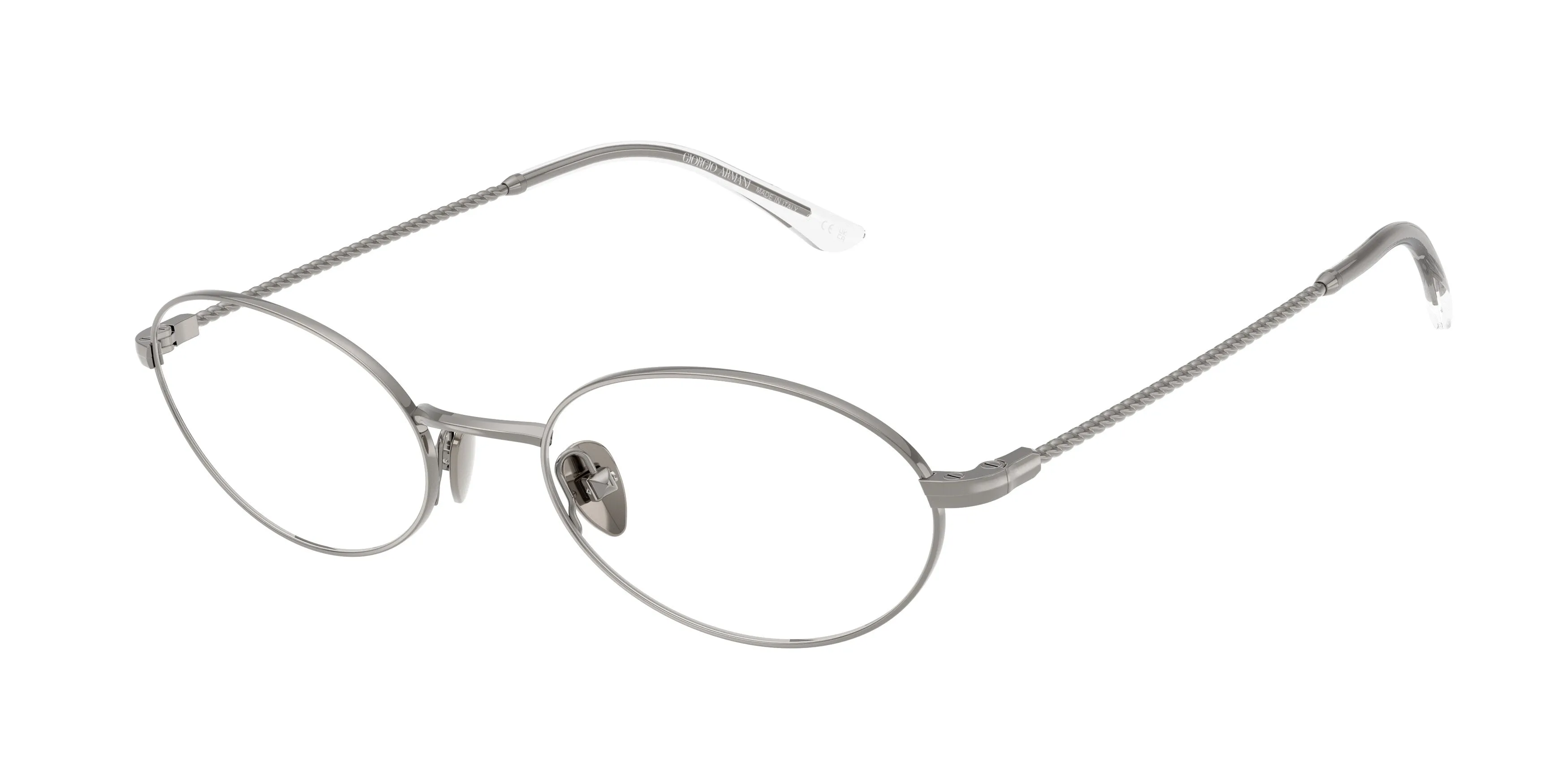 Giorgio Armani AR5165 3010 Montature da vista Acciaio Grigio Rotonda Normale - immagine 1