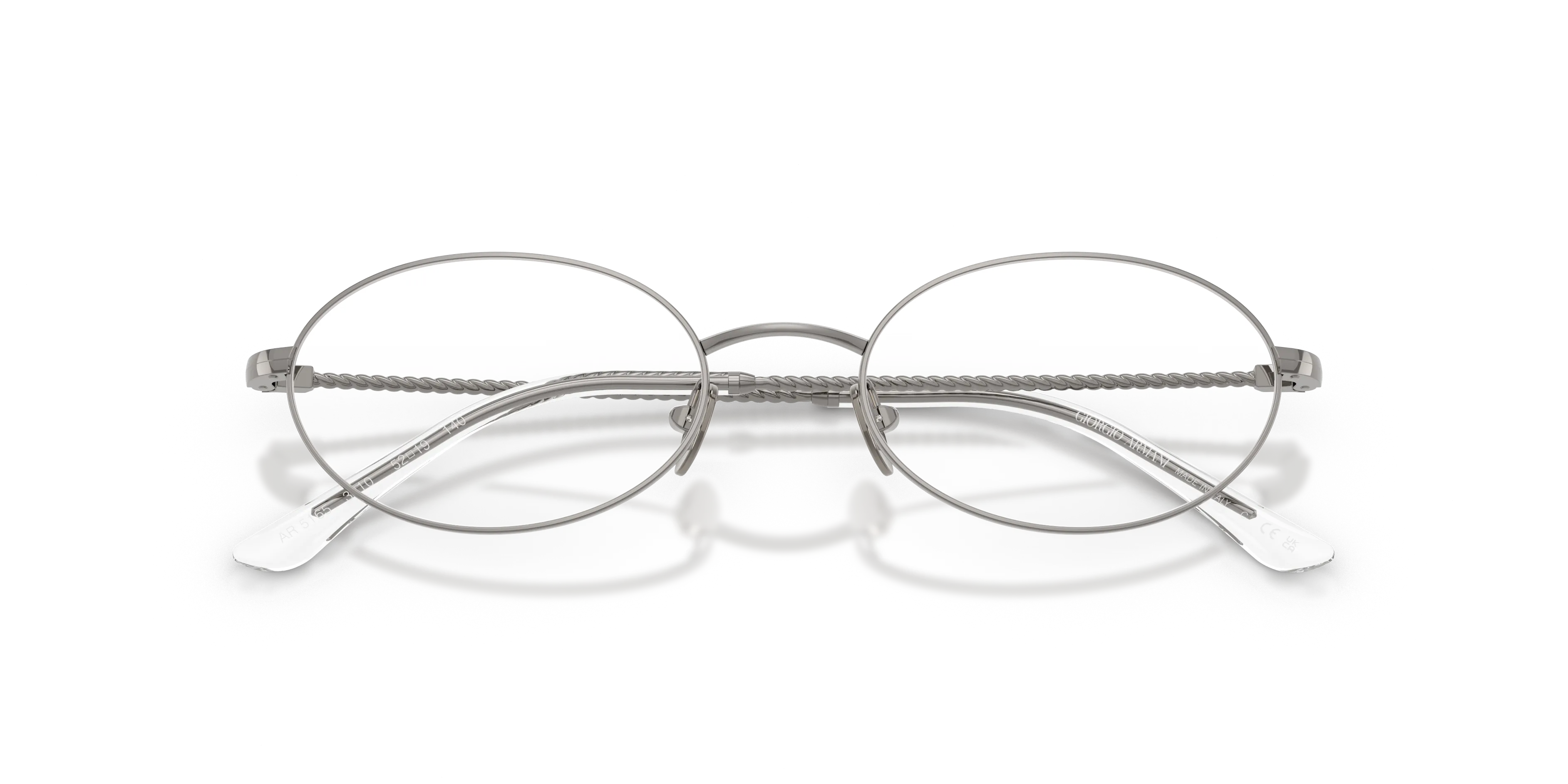 Giorgio Armani AR5165 3010 Montature da vista Acciaio Grigio Rotonda Normale - immagine 2