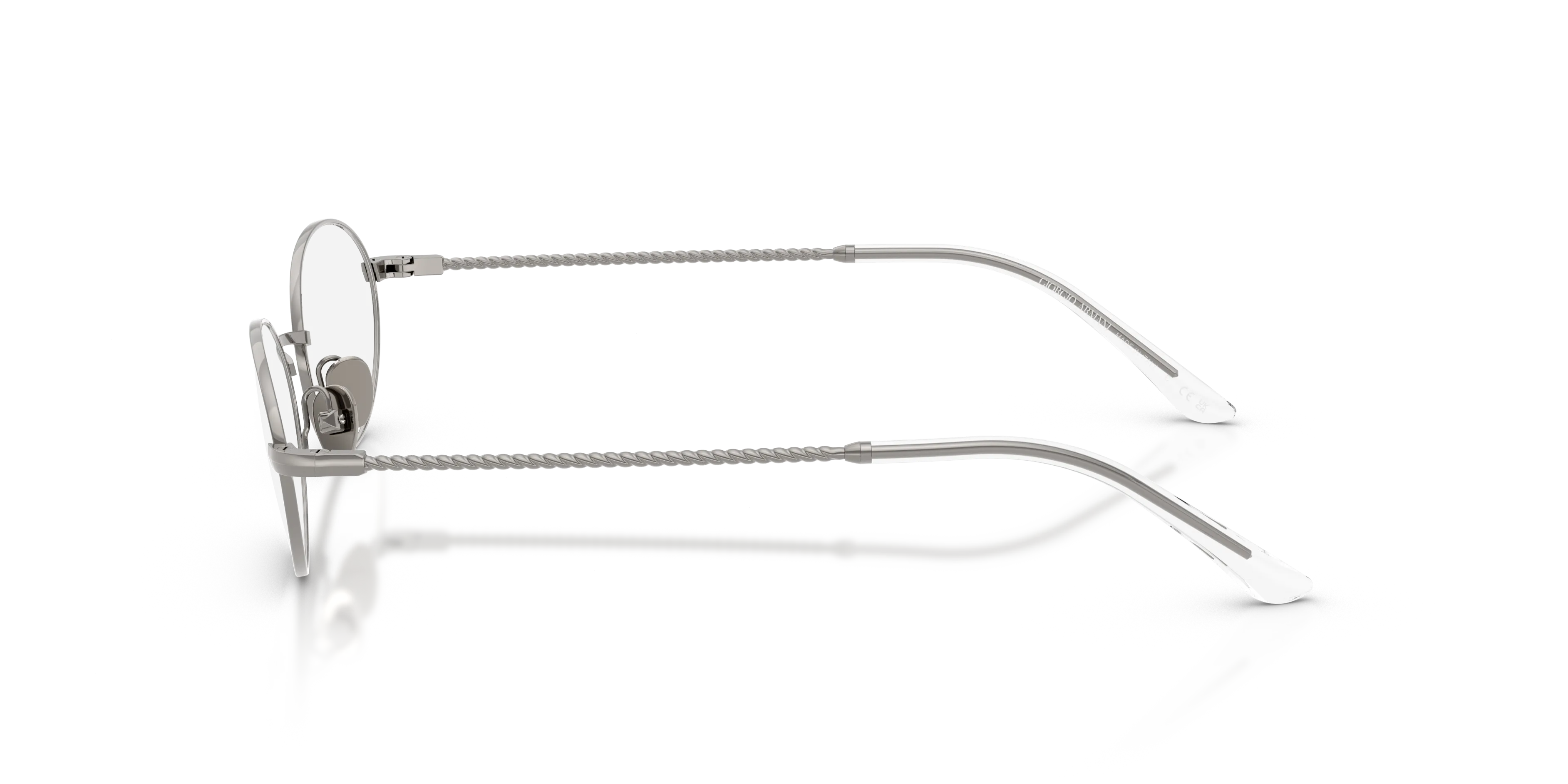 Giorgio Armani AR5165 3010 Montature da vista Acciaio Grigio Rotonda Normale - immagine 4