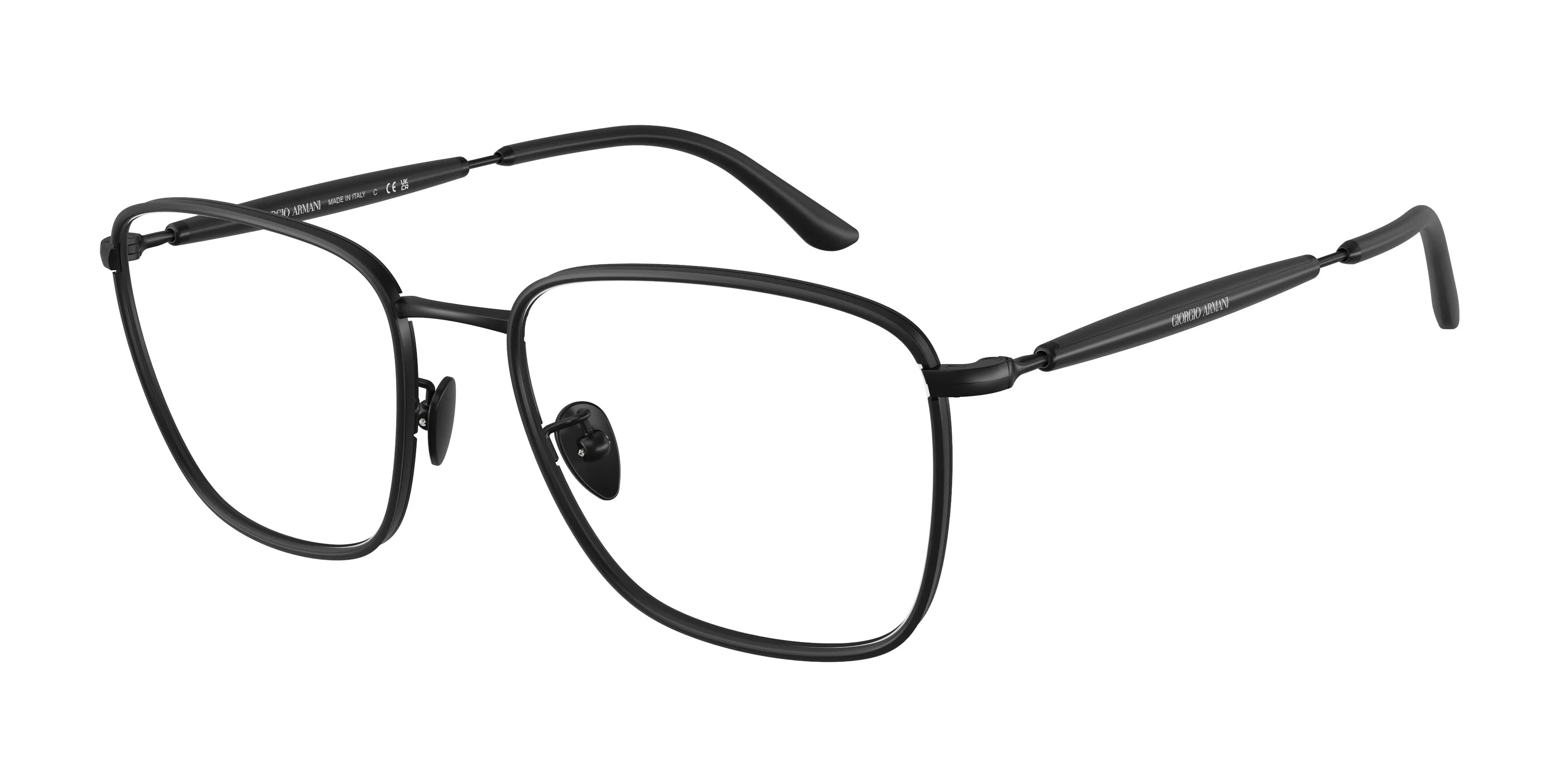 Giorgio Armani AR5160J 3001 Montature da vista Metallo Nero Pillow Normale - immagine 1